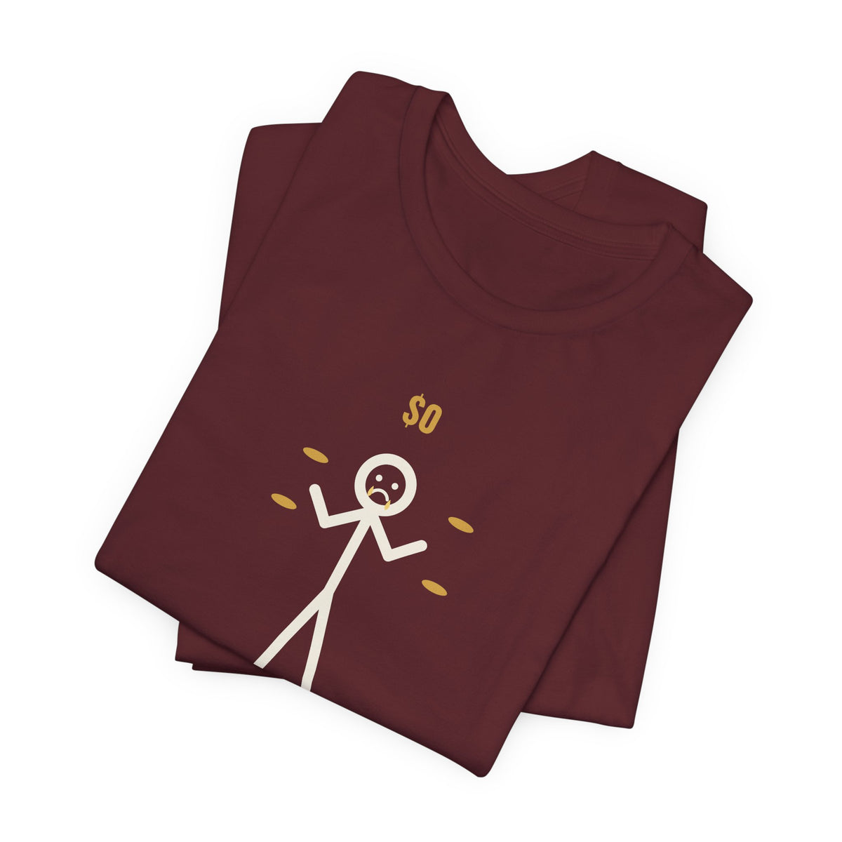 Chaotic Good At Being Broke Illustrated Tee