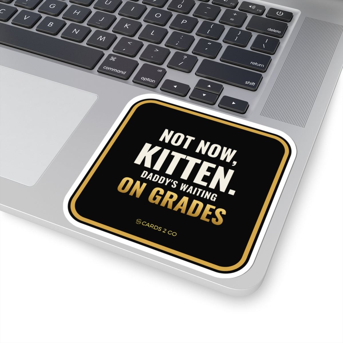 Not Now Kitten, Daddy's Waiting On Grades Sticker