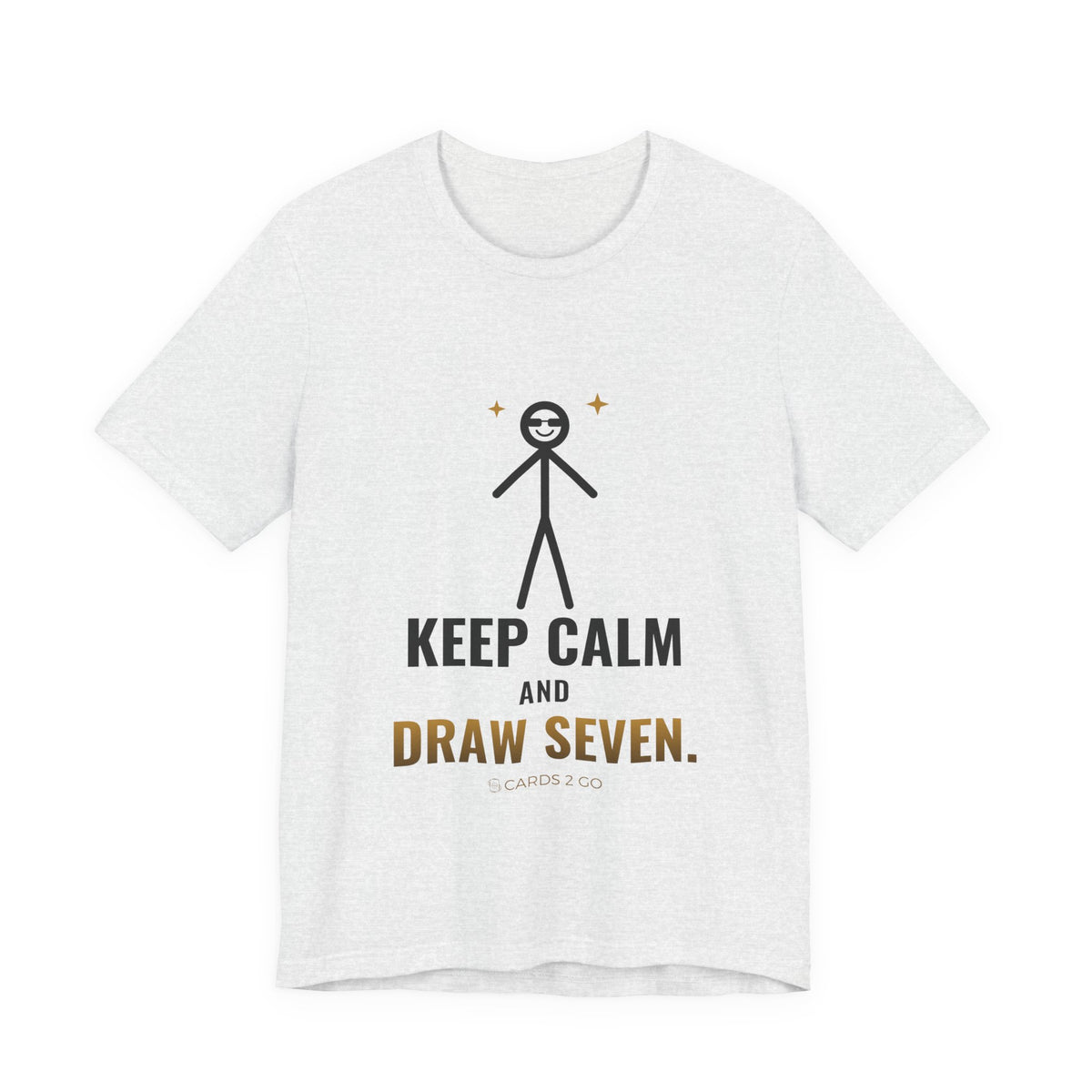Keep Calm And Draw Seven Illustrated Tee
