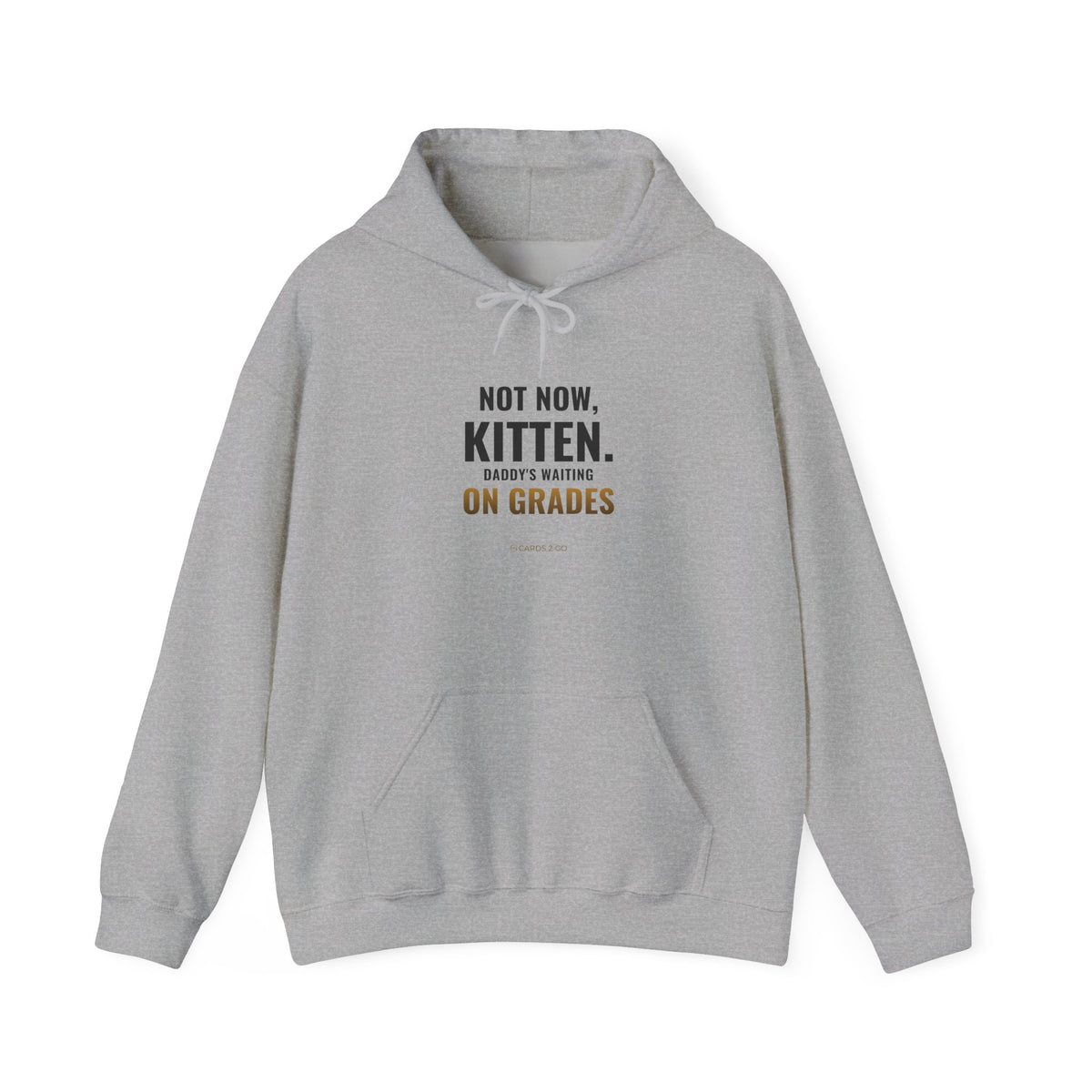 Not Now Kitten, Daddy's Waiting On Grades Hoodie