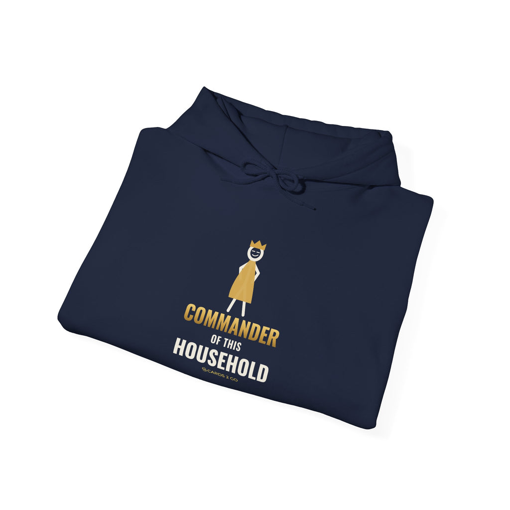 Commander Of This Household Illustrated Hoodie