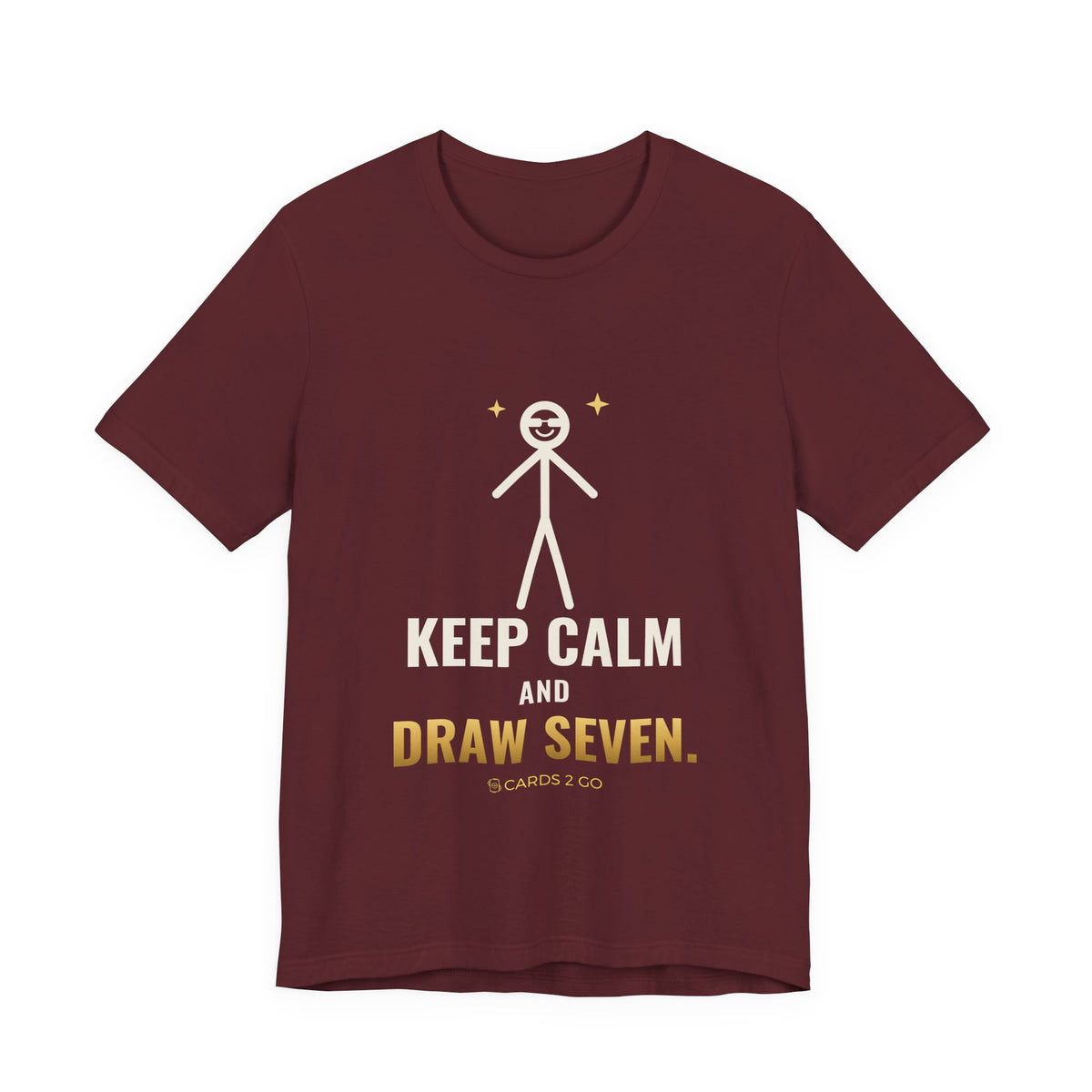 Keep Calm And Draw Seven Illustrated Tee