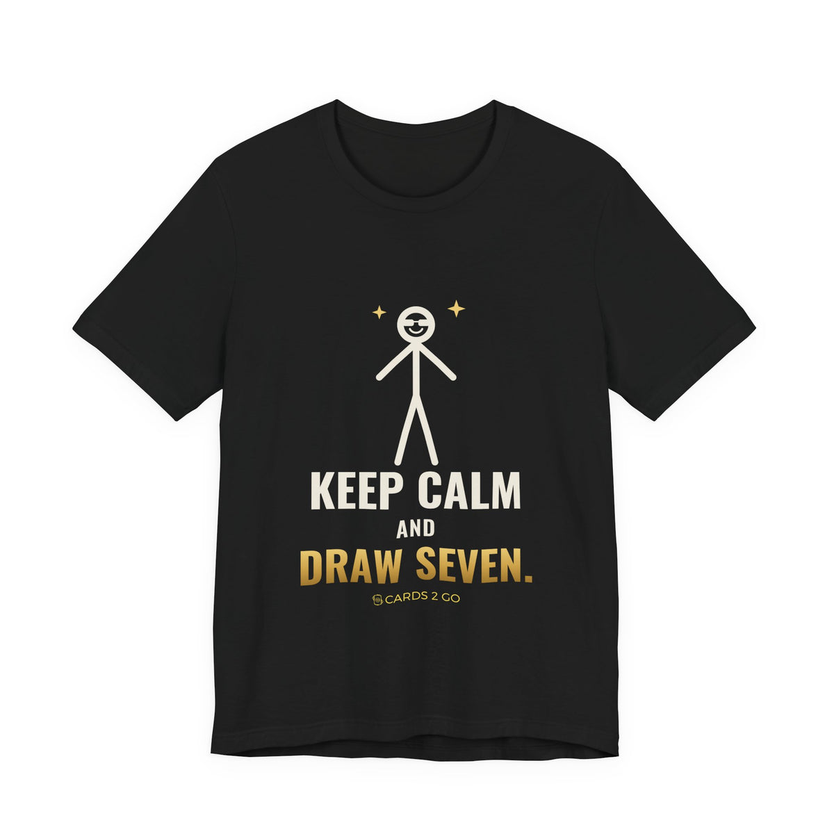 Keep Calm And Draw Seven Illustrated Tee