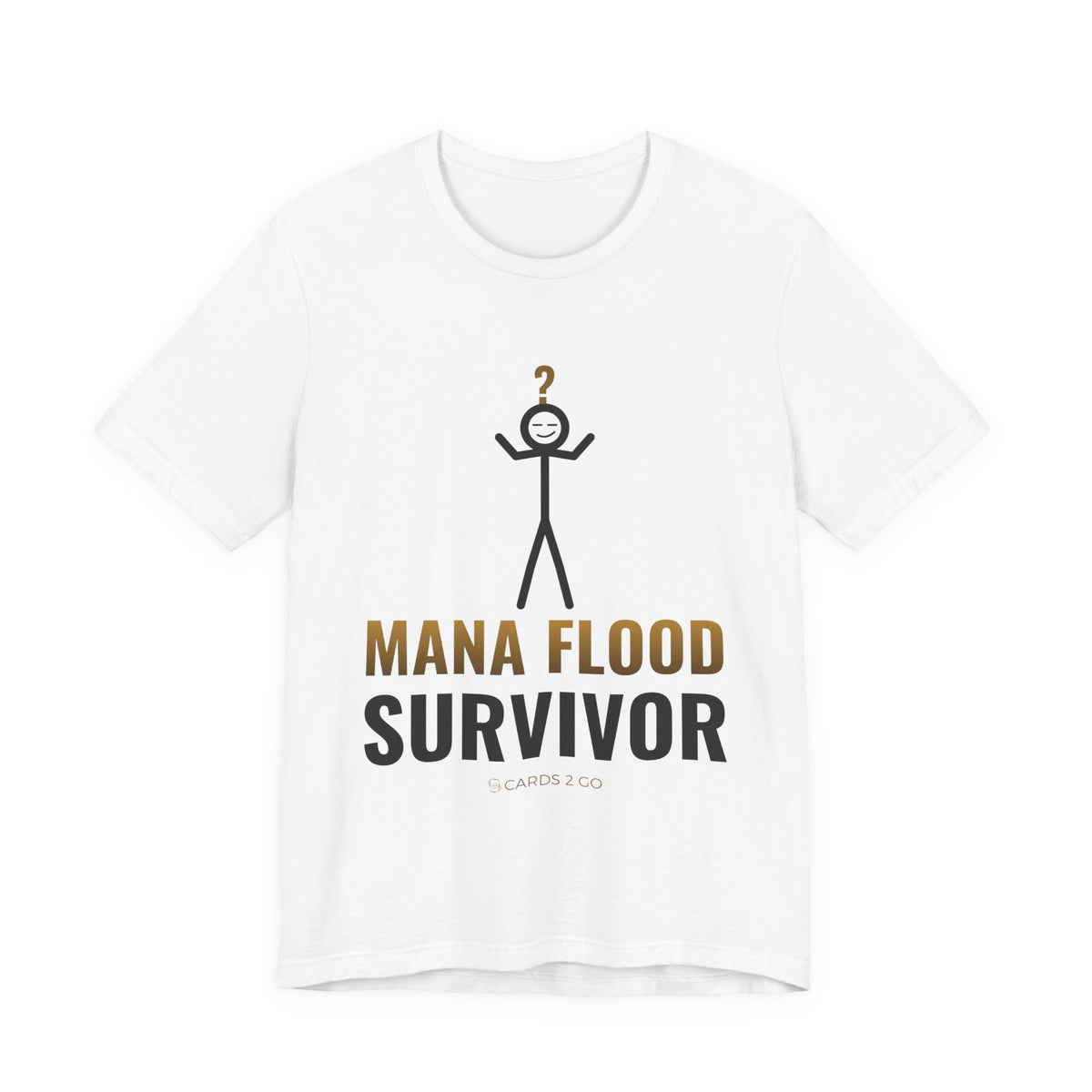 Mana Flood Survivor Illustrated Tee – funny MTG t-shirt by Cards2Go