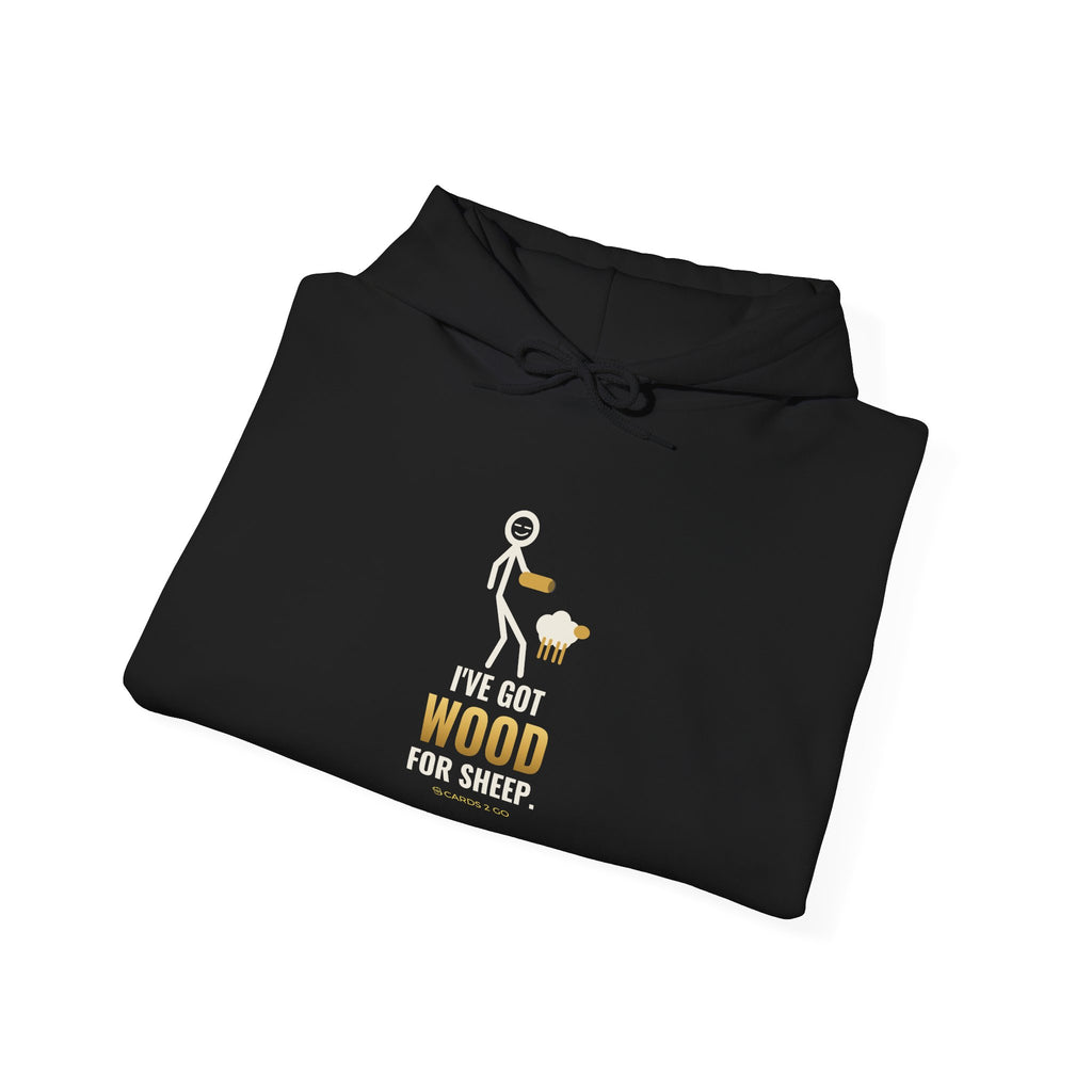I've Got Wood For Sheep Illustrated Hoodie