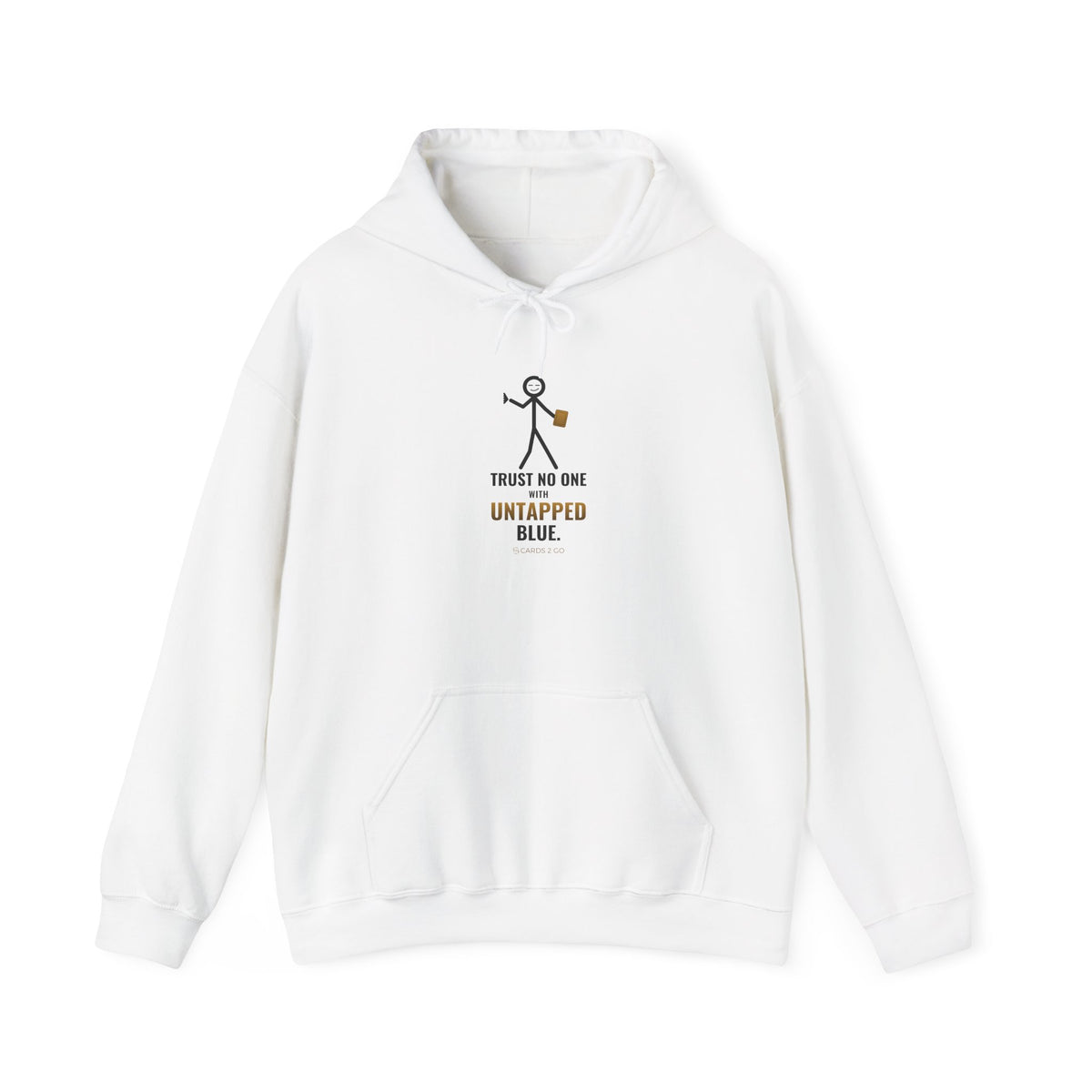 Trust No One With Untapped Blue Illustrated Hoodie