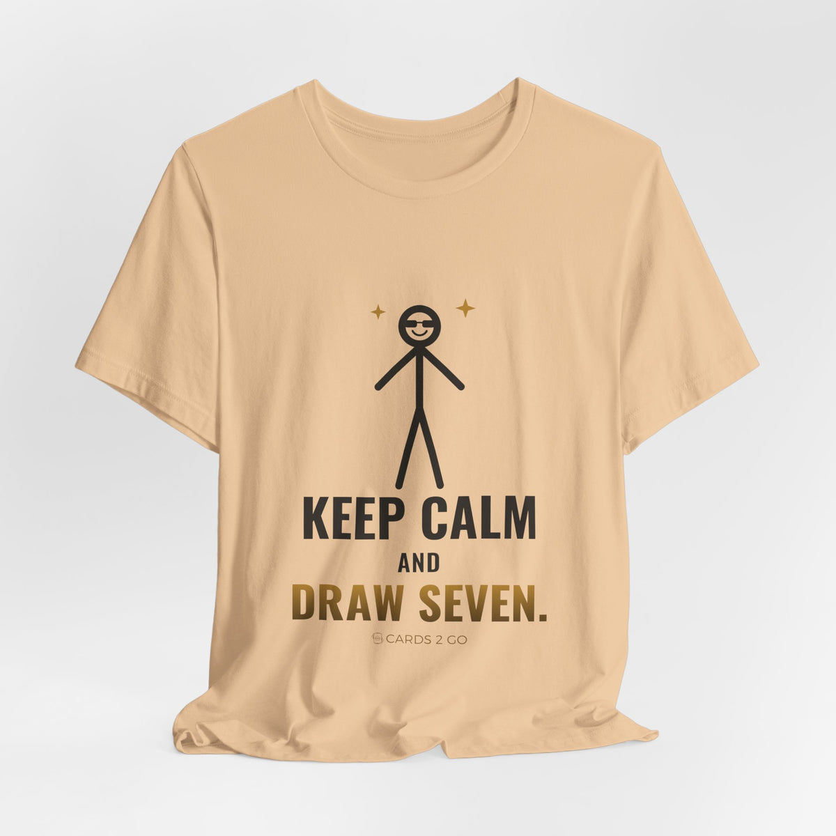 Keep Calm And Draw Seven Illustrated Tee
