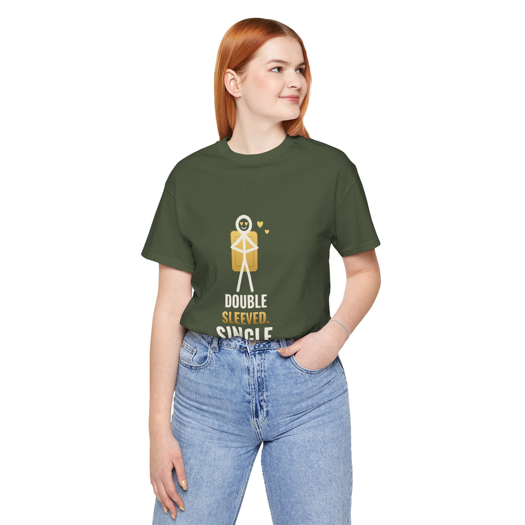 Double Sleeved. Single. Illustrated Tee