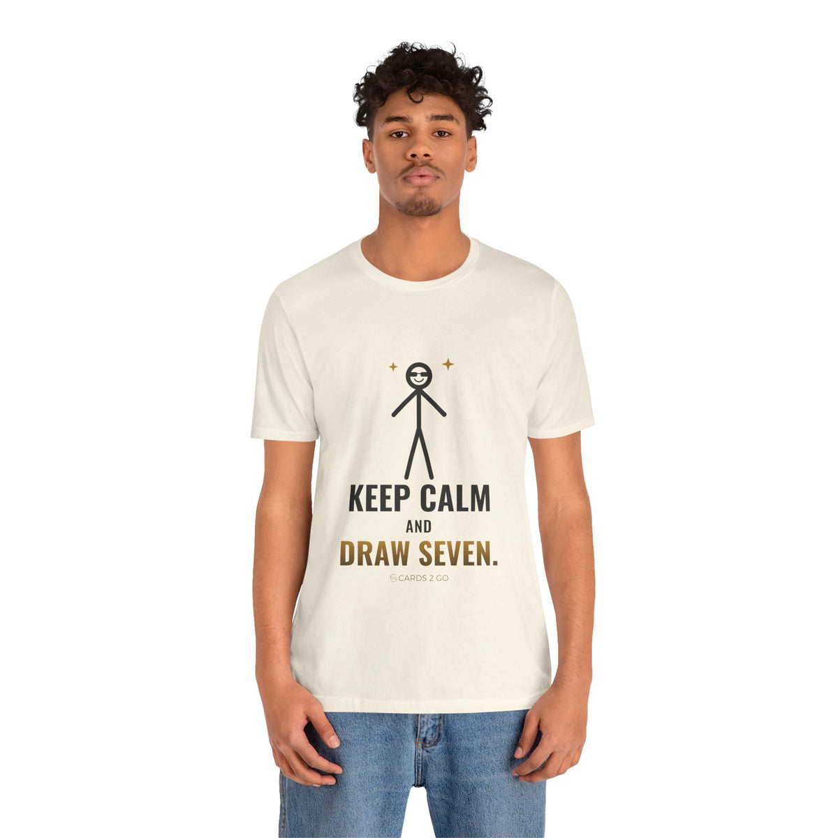 Keep Calm And Draw Seven Illustrated Tee