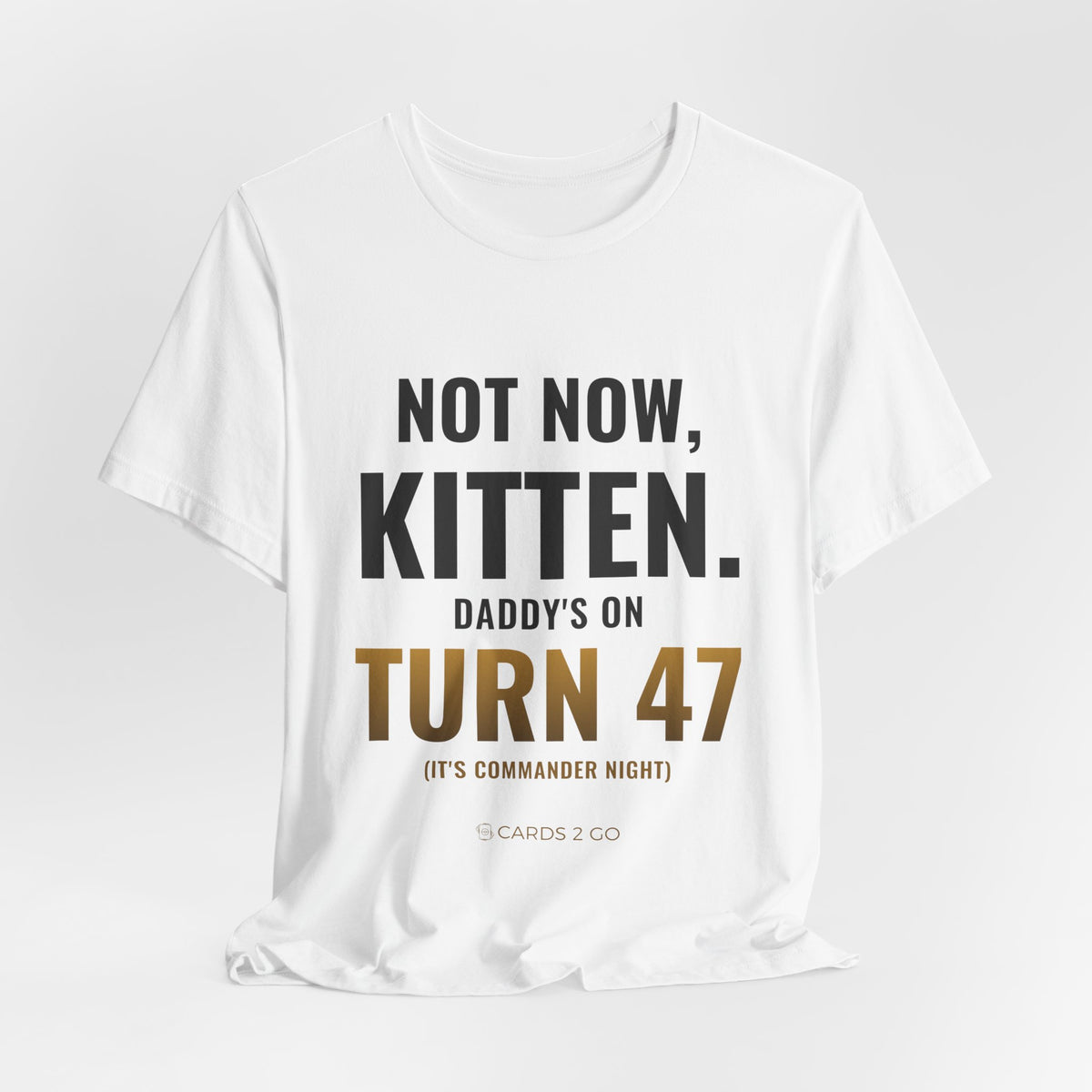 Not Now Kitten, Daddy's On Turn 47 Tee