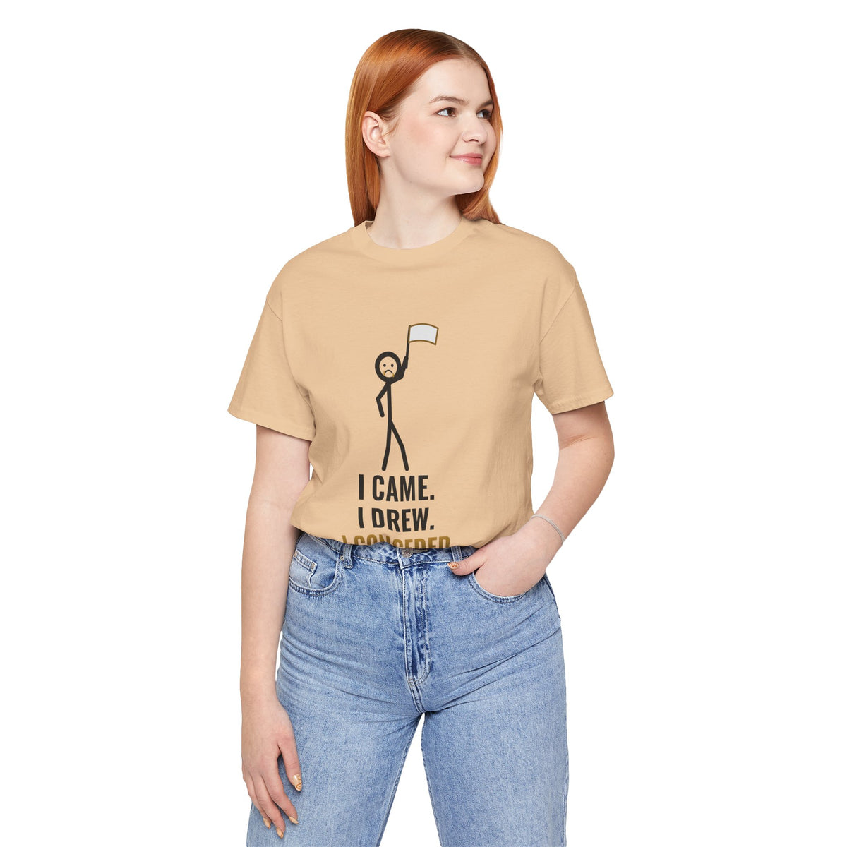 I Came. I Drew. I Conceded. Illustrated Tee