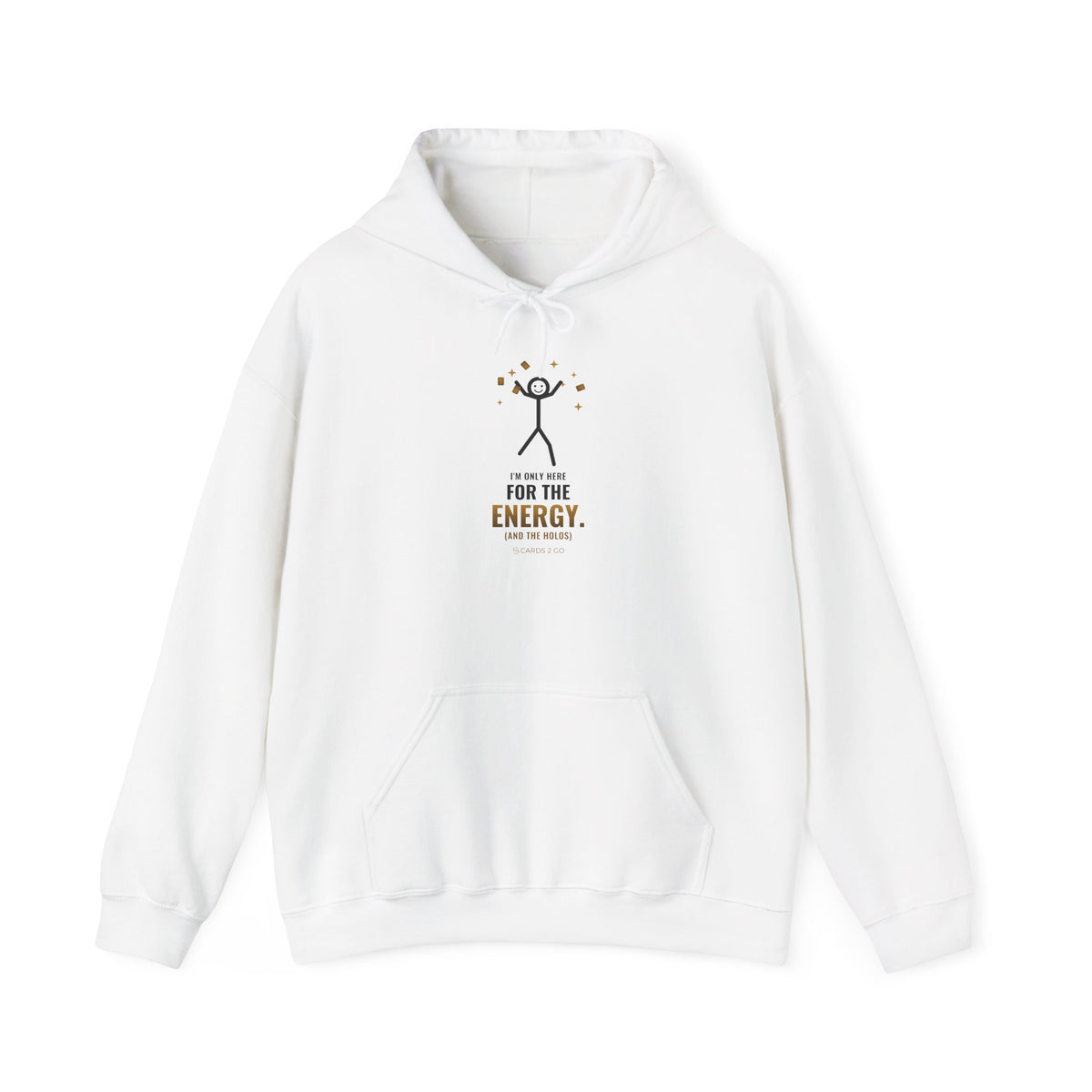 I'm Only Here For The Energy Illustrated Hoodie – funny Pokémon hoodie by Cards2Go