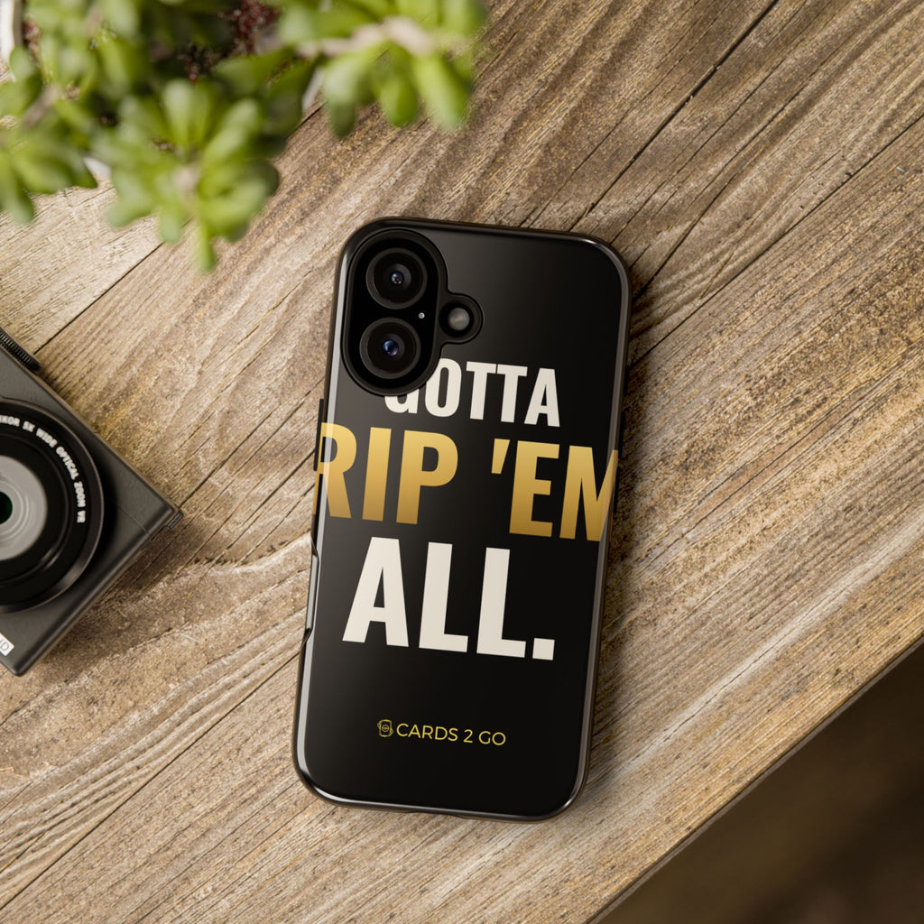 Gotta Rip 'Em All iPhone Case