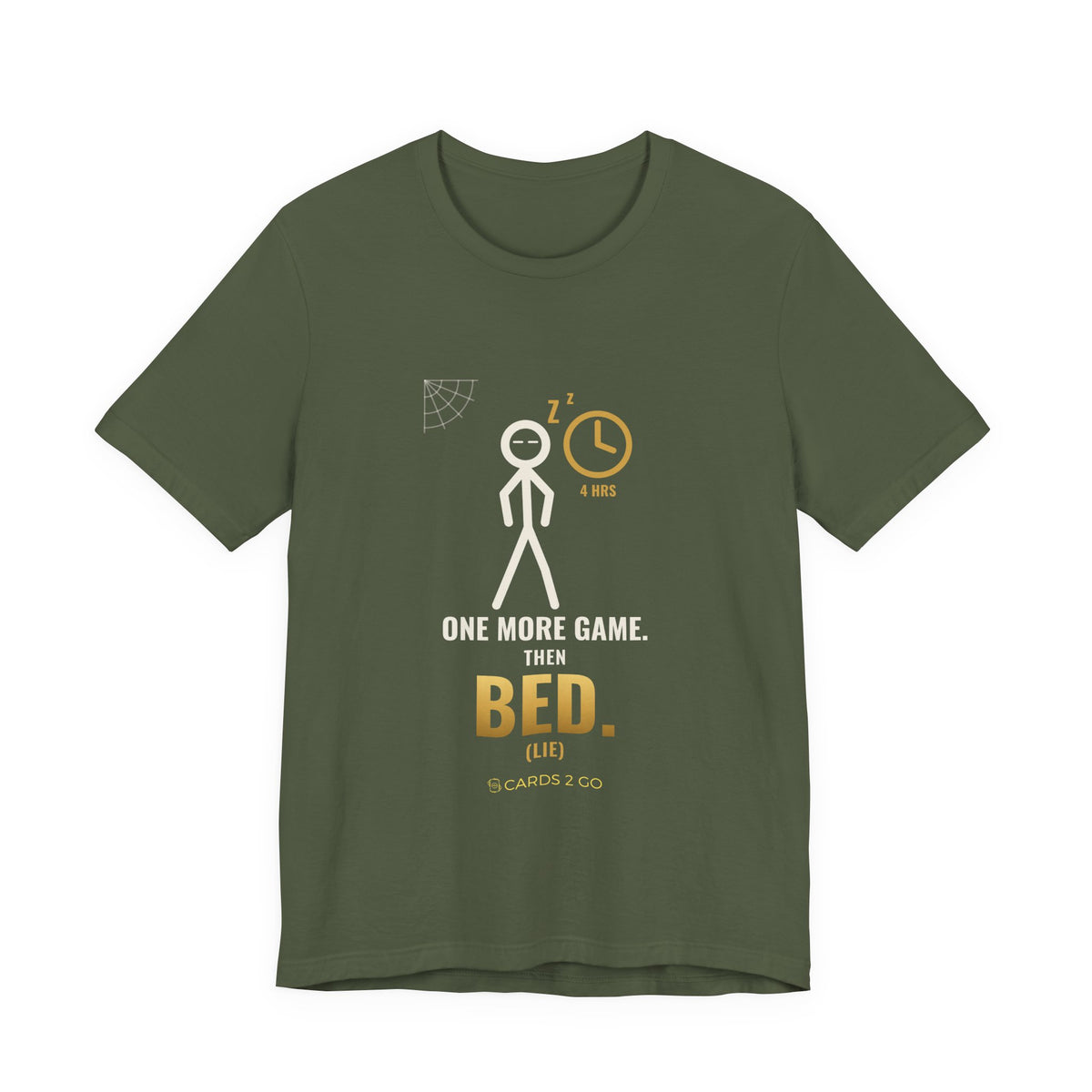 One More Game, Then Bed Illustrated Tee