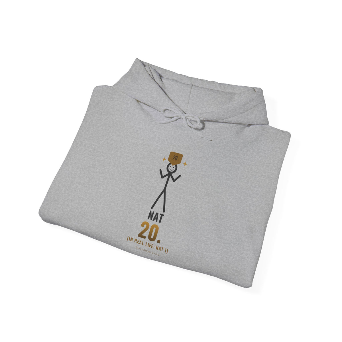 Nat 20 (In Real Life: Nat 1) Illustrated Hoodie