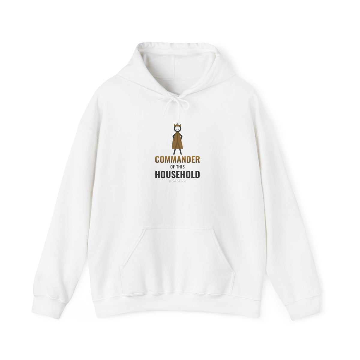 Commander Of This Household Illustrated Hoodie – funny MTG hoodie by Cards2Go