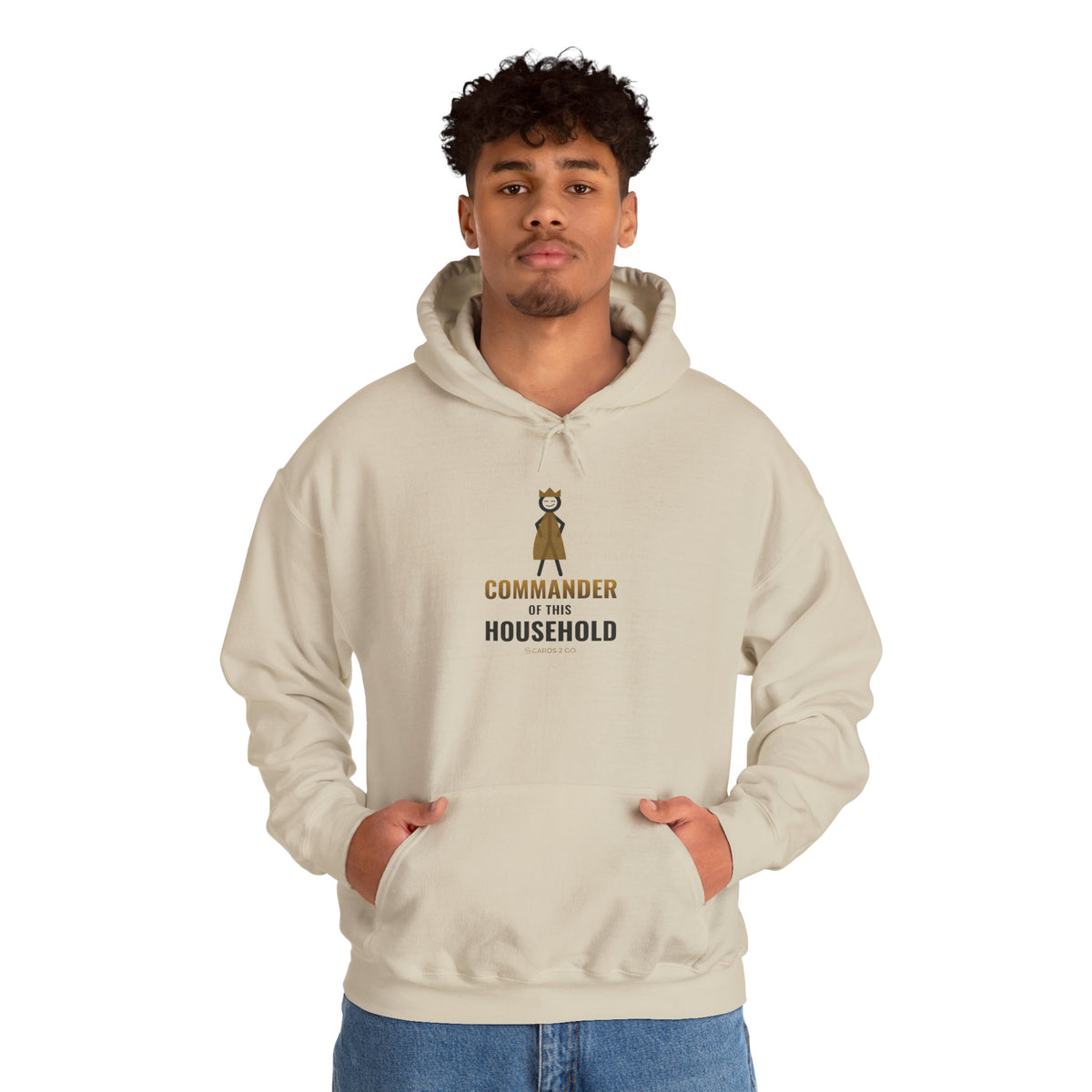 Commander Of This Household Illustrated Hoodie