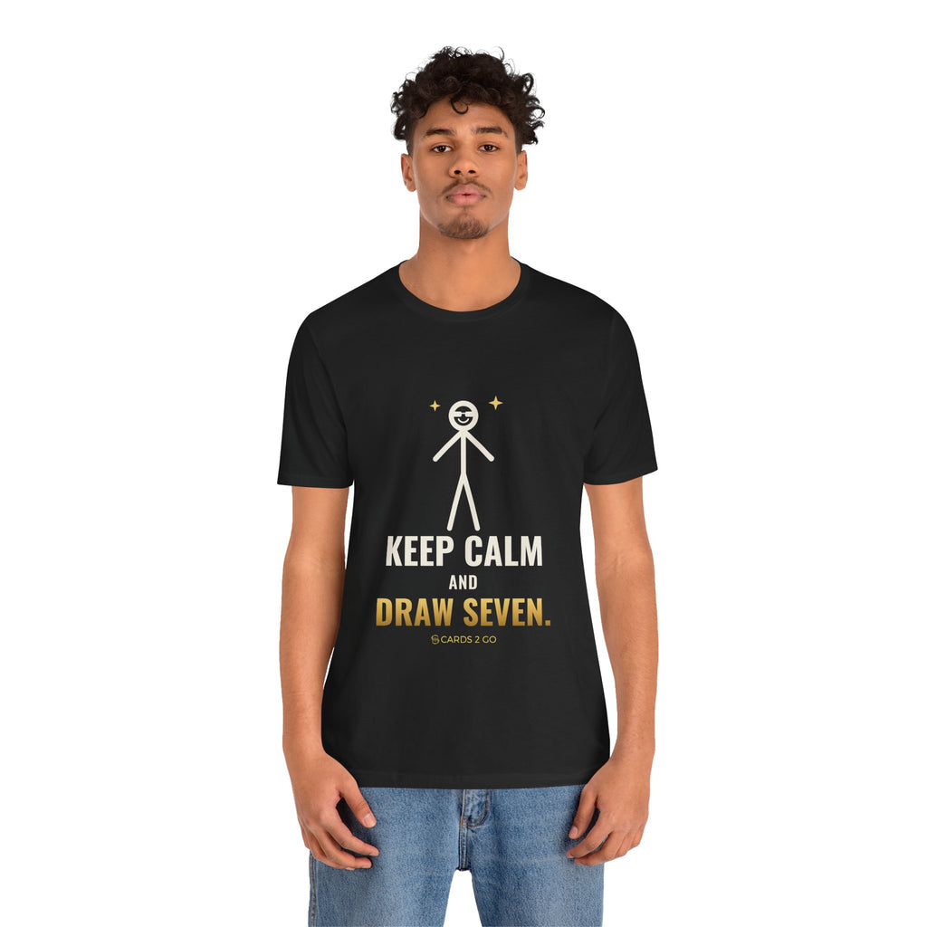Keep Calm And Draw Seven Illustrated Tee