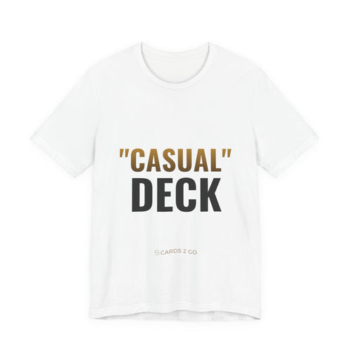 "Casual" Deck Tee – funny trading card t-shirt by Cards2Go
