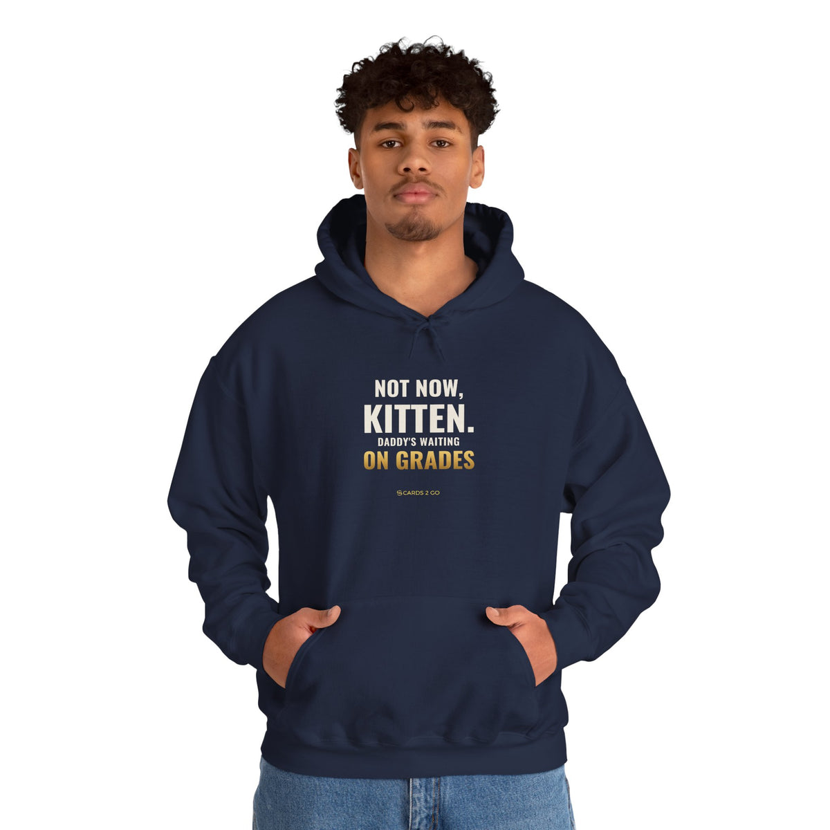 Not Now Kitten, Daddy's Waiting On Grades Hoodie