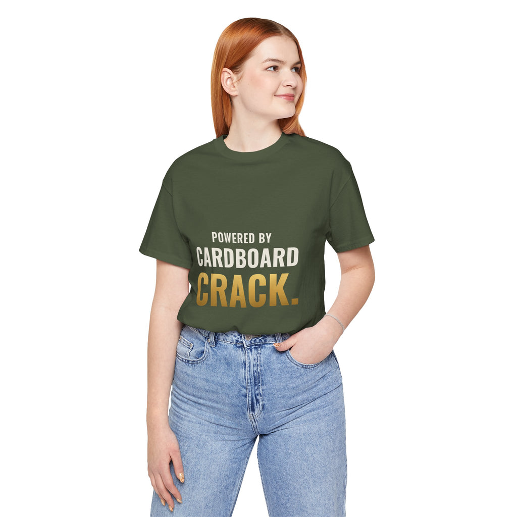 Powered By Cardboard Crack Tee