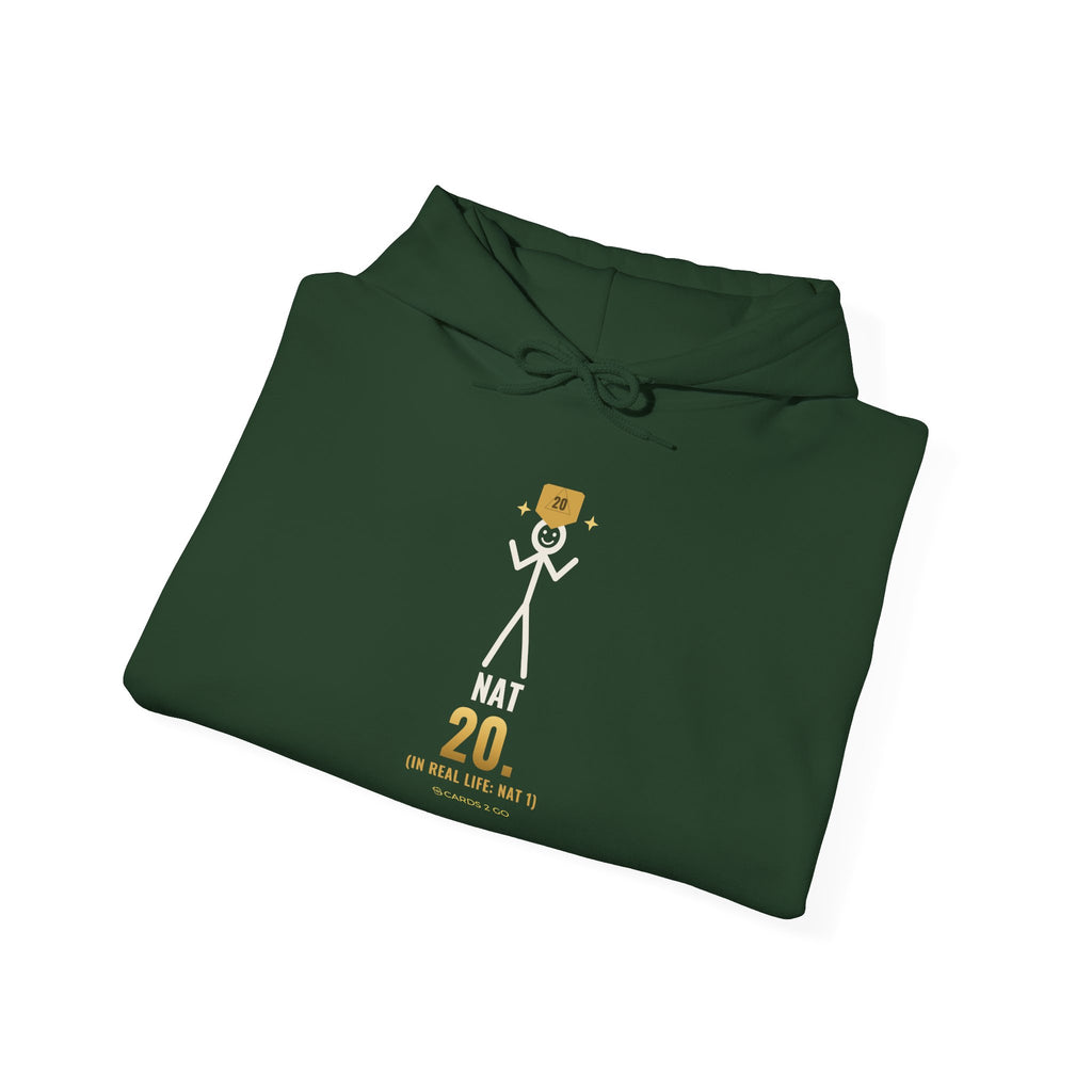 Nat 20 (In Real Life: Nat 1) Illustrated Hoodie