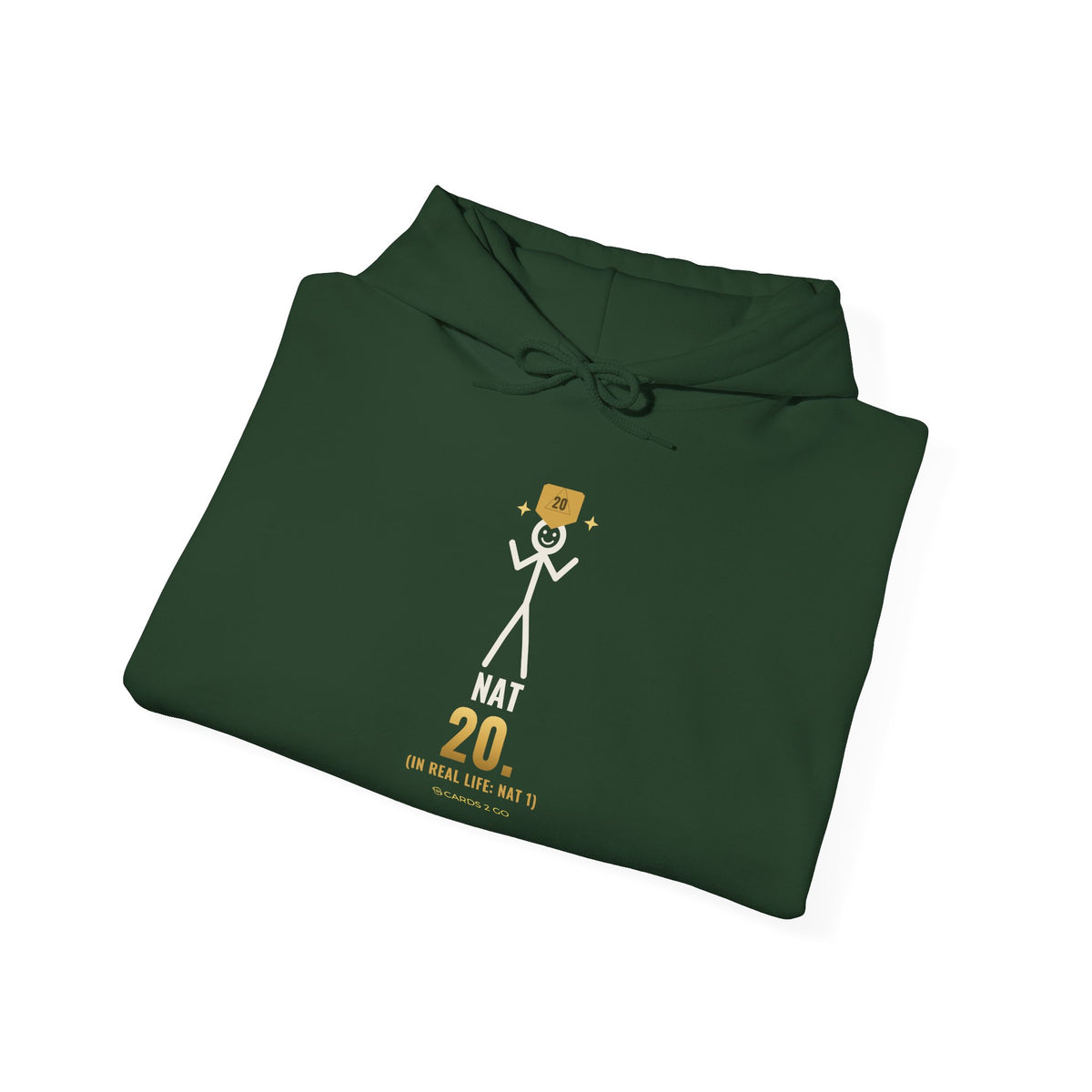 Nat 20 (In Real Life: Nat 1) Illustrated Hoodie