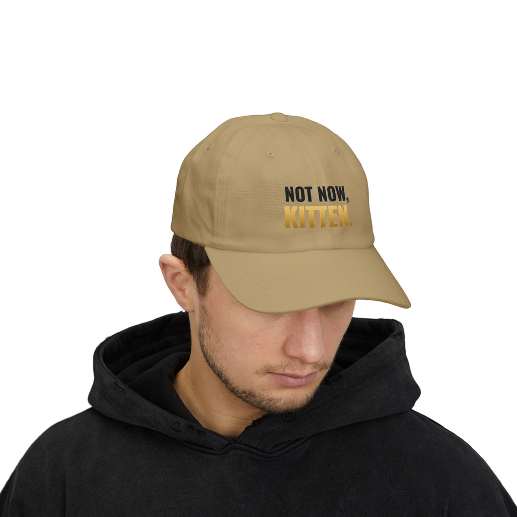Not Now, Kitten. Dad Hat