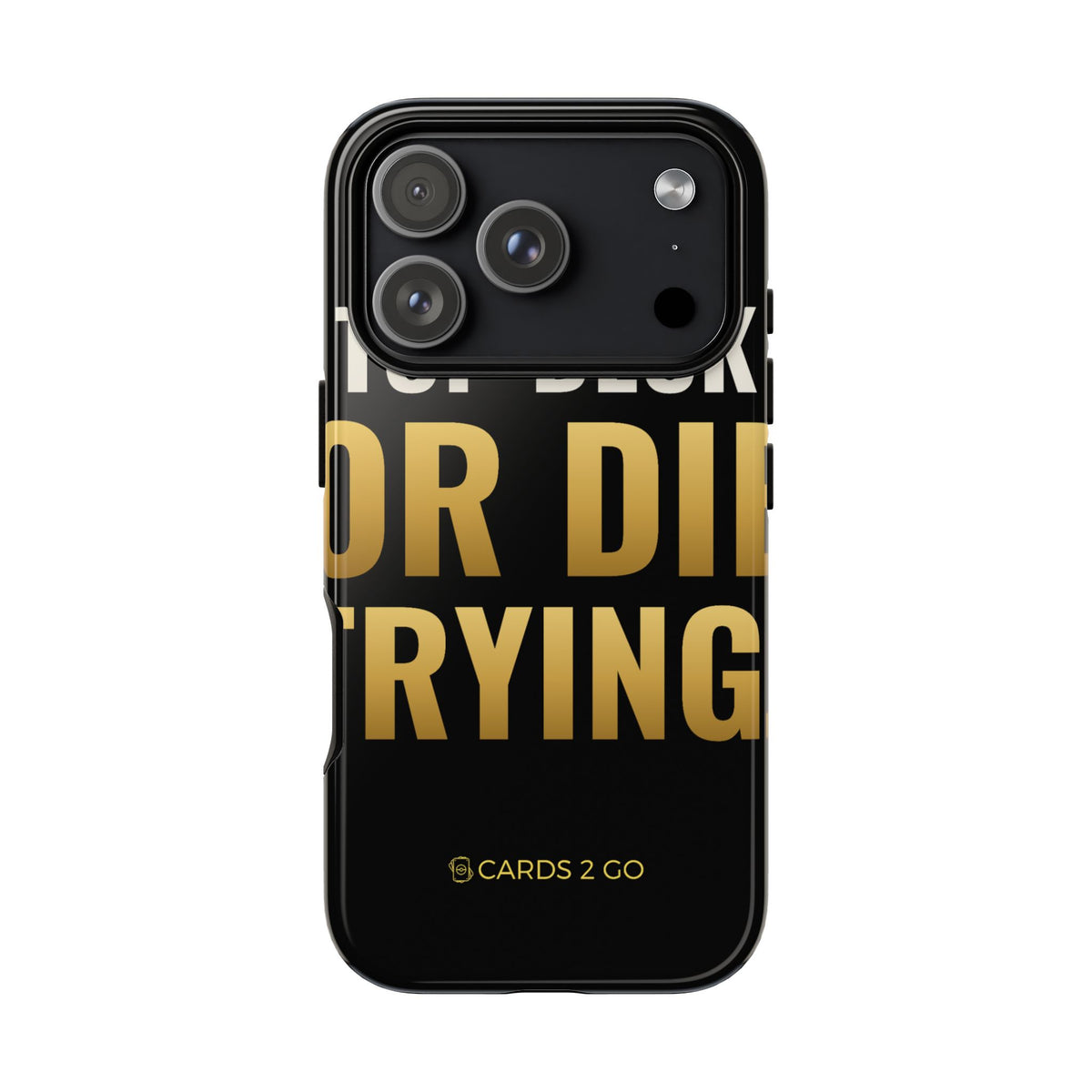 Top Deck Or Die Trying iPhone Case