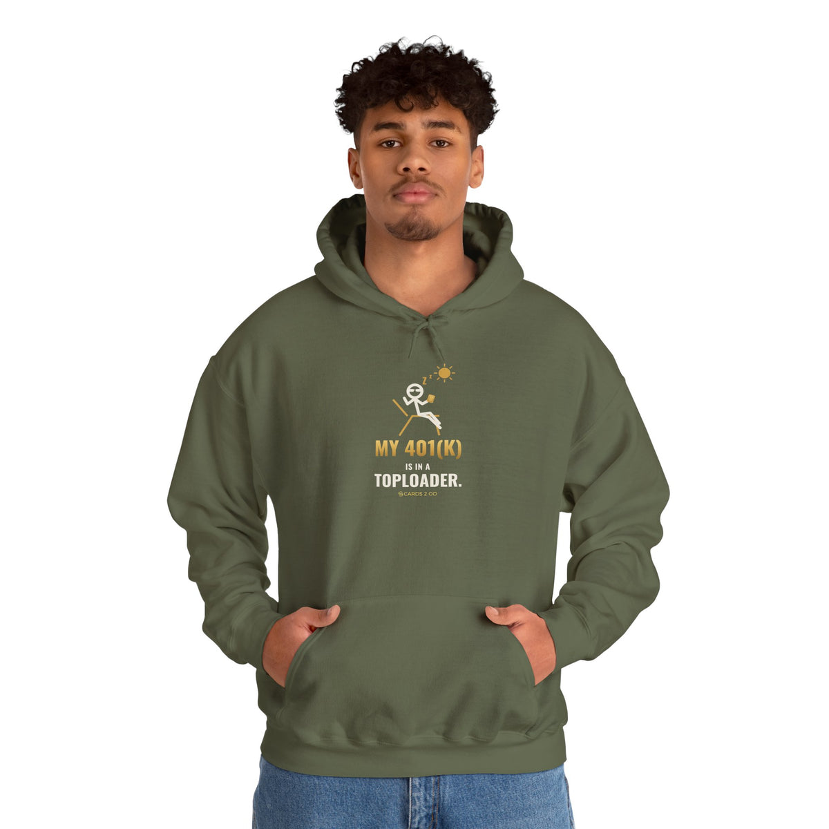 My 401(k) Is In A Toploader Illustrated Hoodie