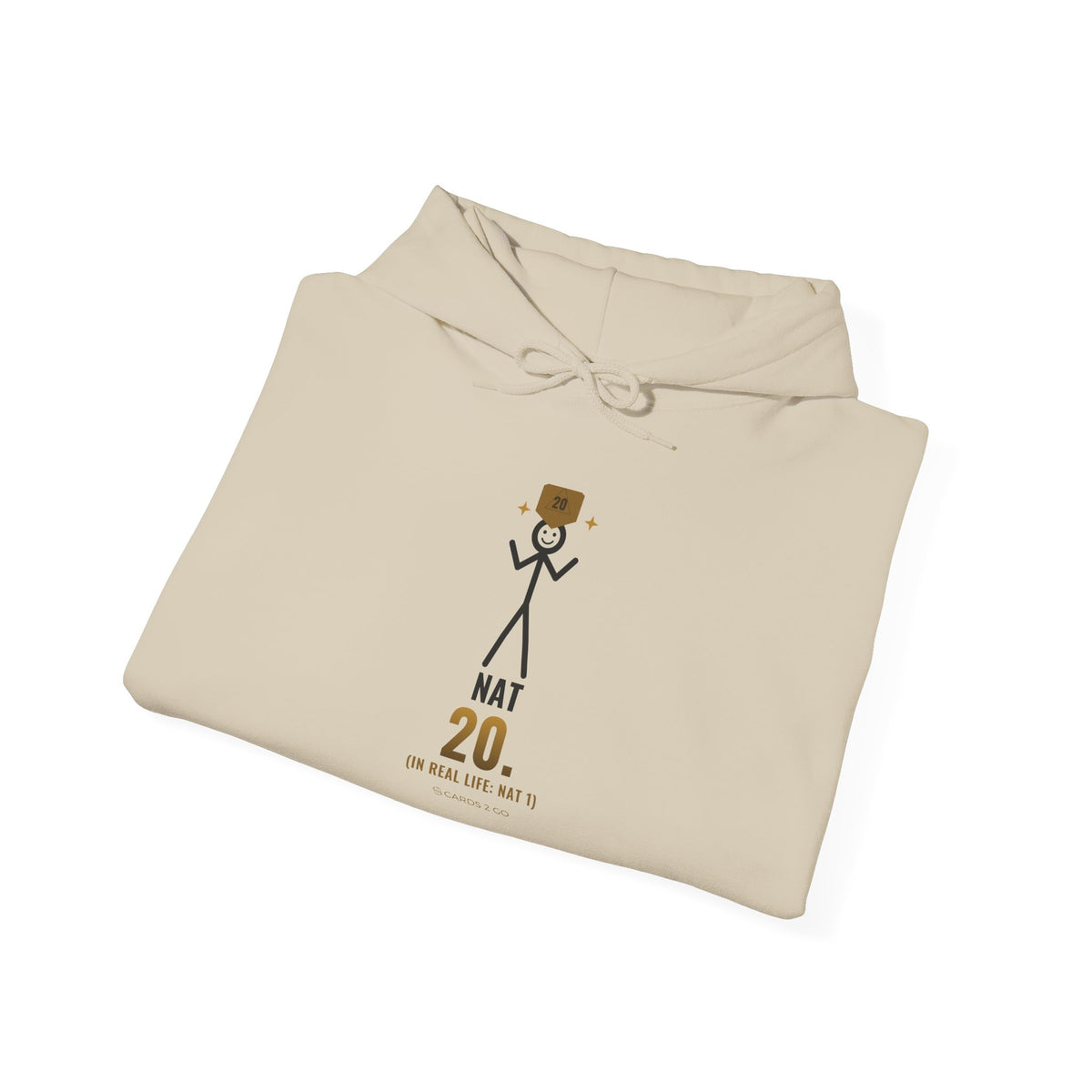 Nat 20 (In Real Life: Nat 1) Illustrated Hoodie