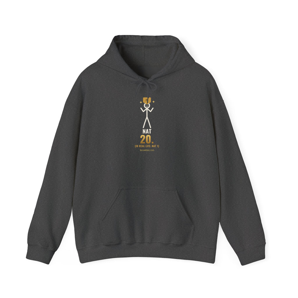 Nat 20 (In Real Life: Nat 1) Illustrated Hoodie