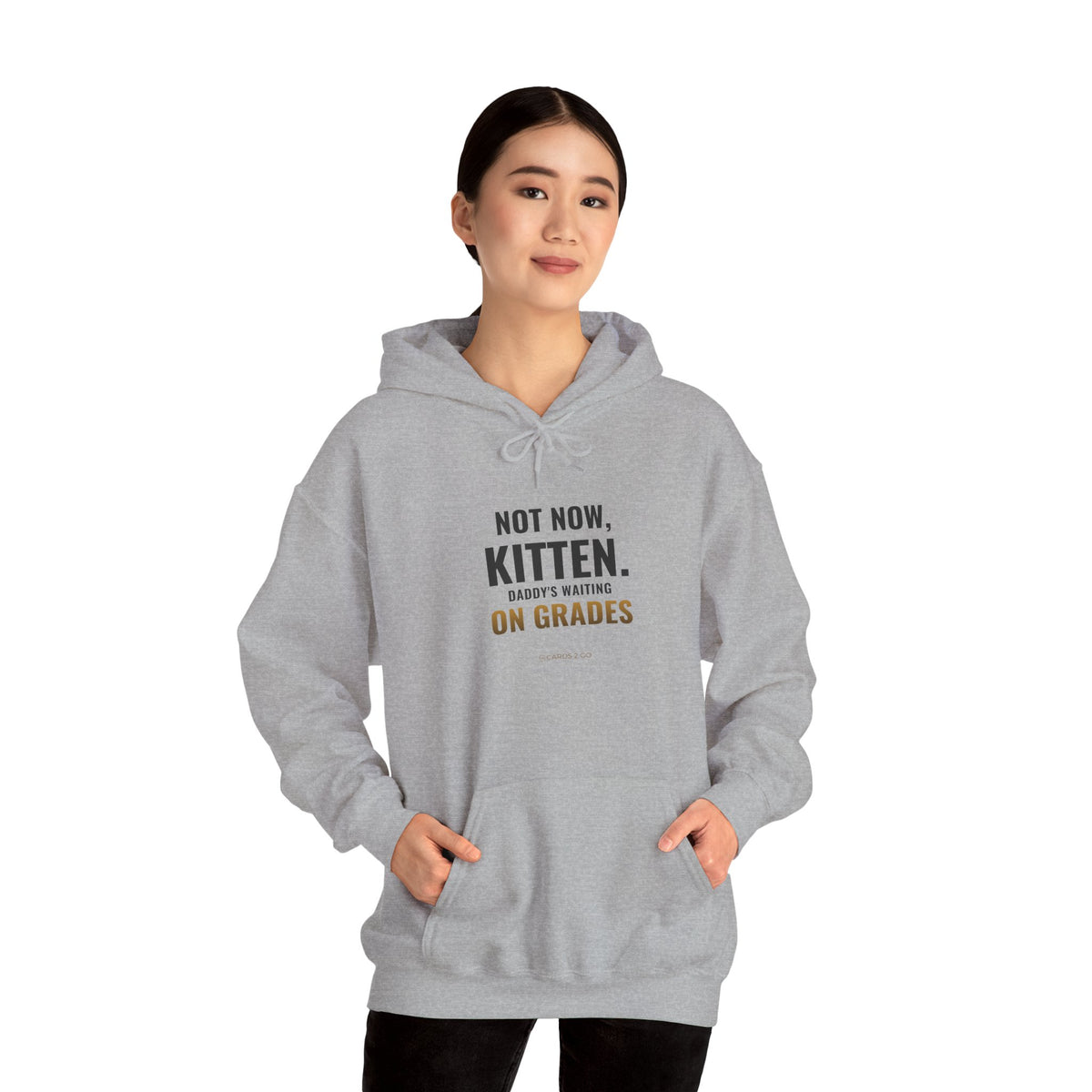 Not Now Kitten, Daddy's Waiting On Grades Hoodie