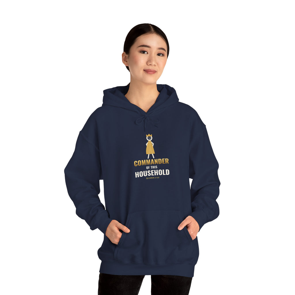 Commander Of This Household Illustrated Hoodie