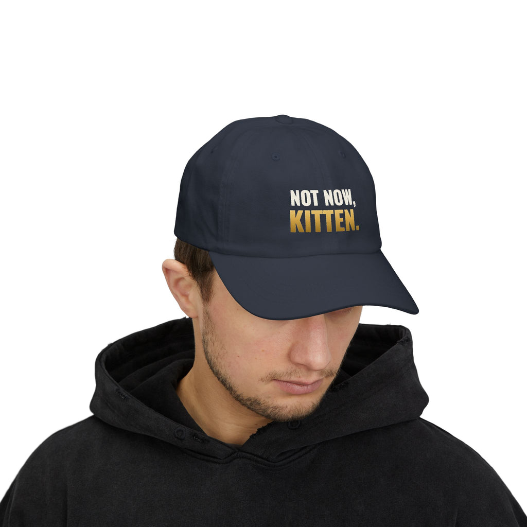 Not Now, Kitten. Dad Hat