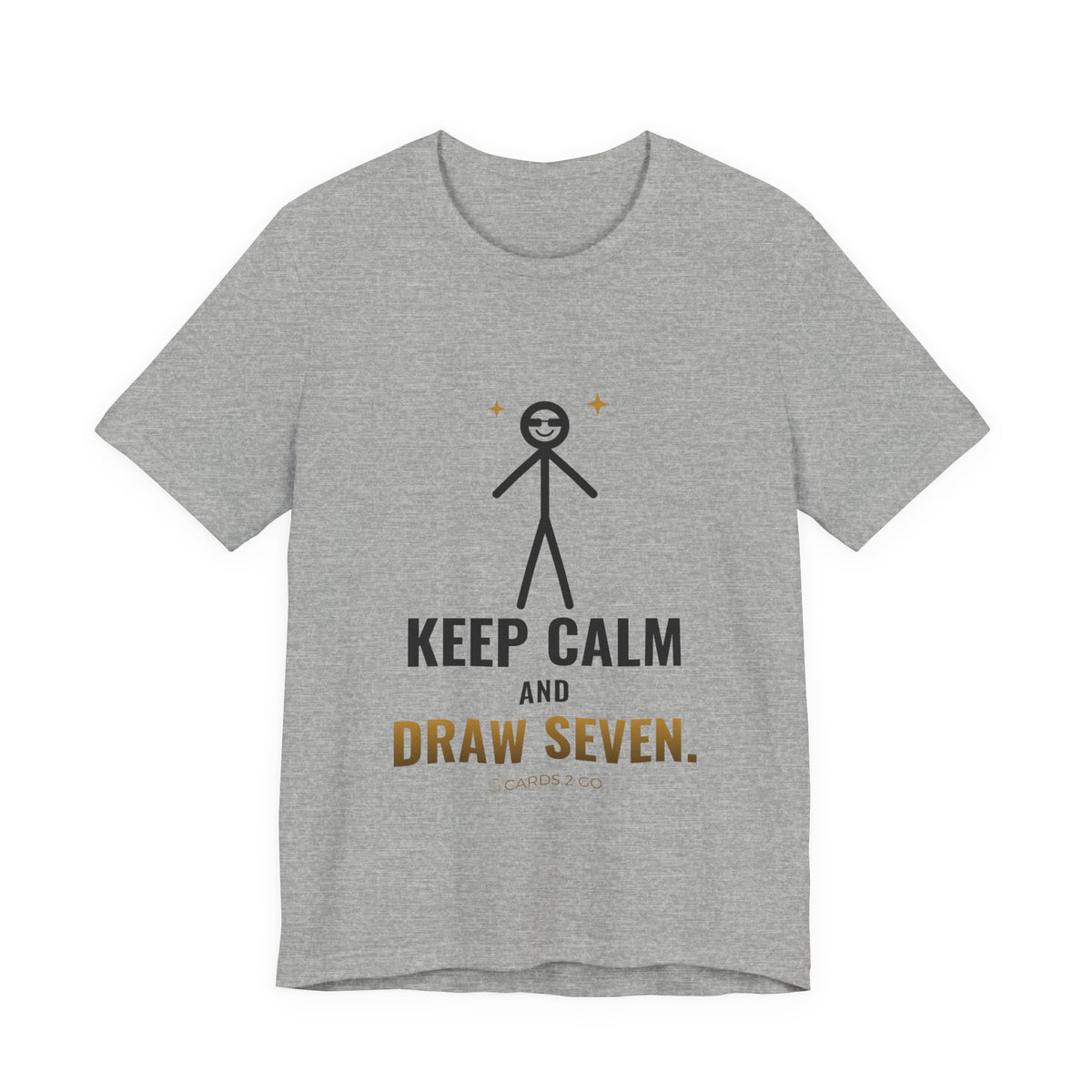 Keep Calm And Draw Seven Illustrated Tee
