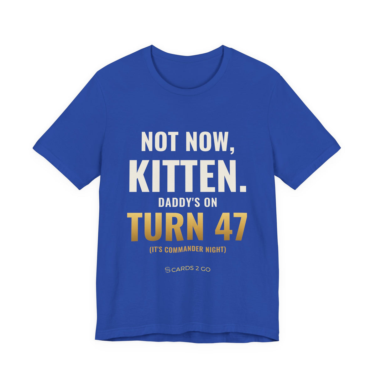 Not Now Kitten, Daddy's On Turn 47 Tee
