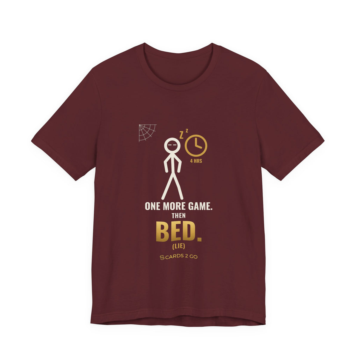 One More Game, Then Bed Illustrated Tee