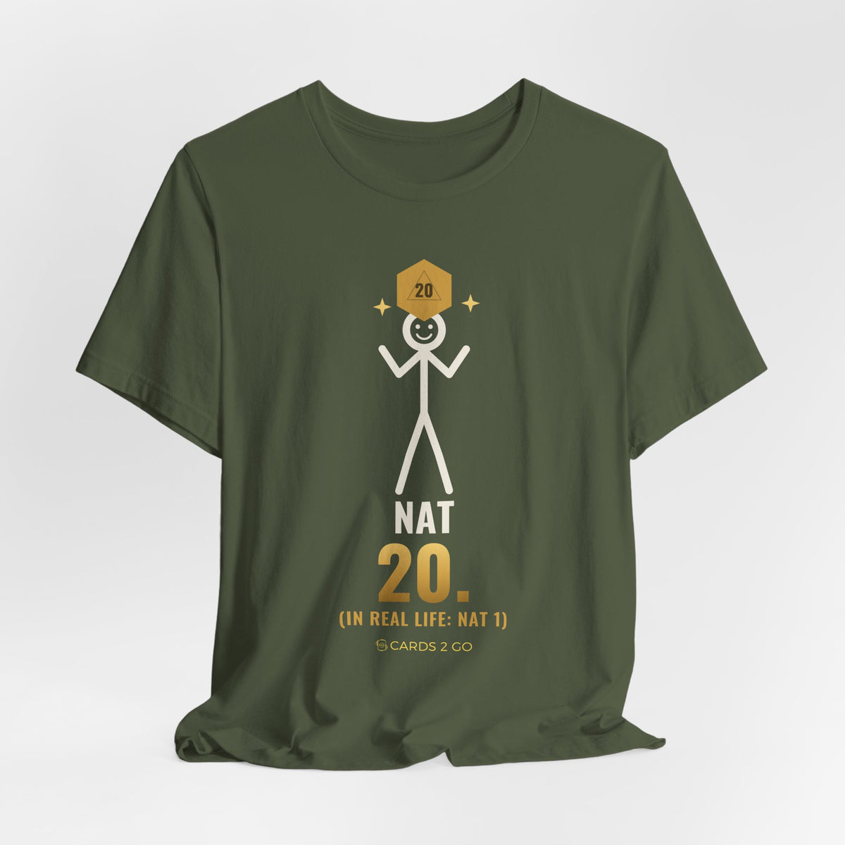 Nat 20 (In Real Life: Nat 1) Illustrated Tee