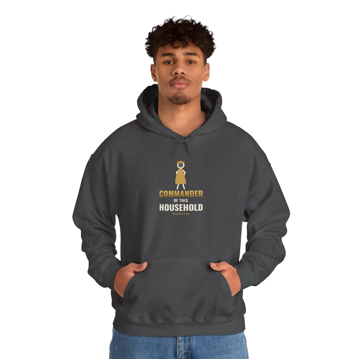 Commander Of This Household Illustrated Hoodie
