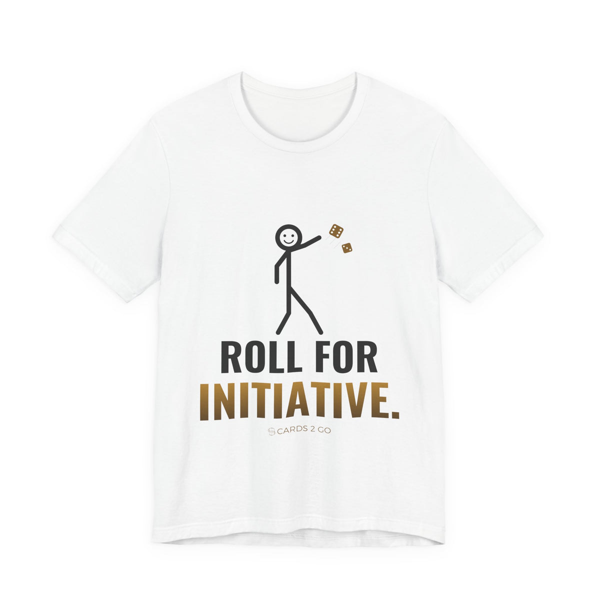 Roll For Initiative Illustrated Tee – funny D&D t-shirt by Cards2Go