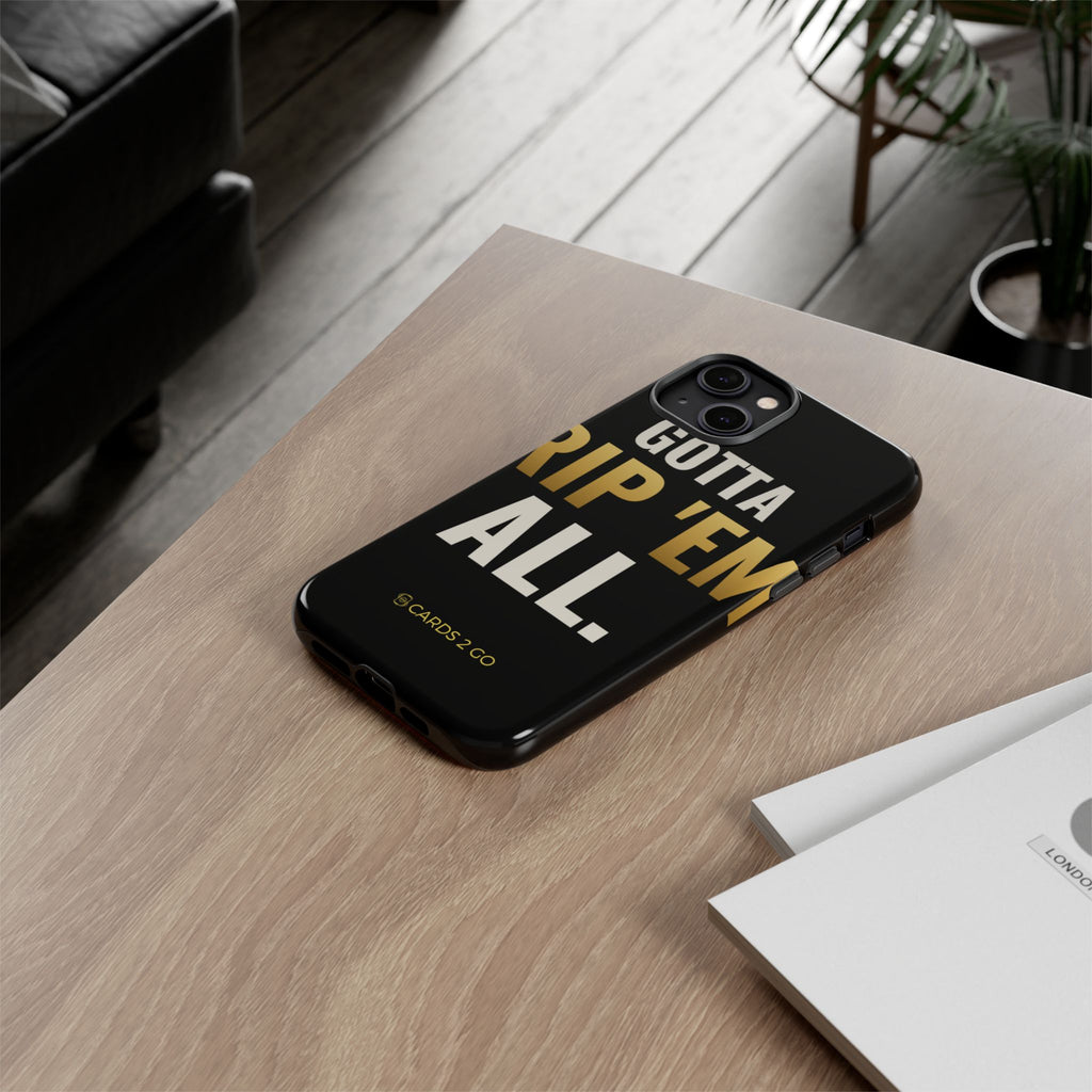 Gotta Rip 'Em All iPhone Case