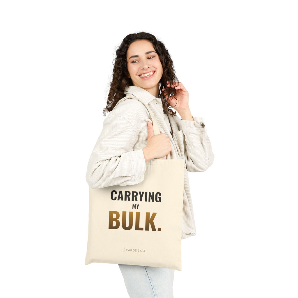 Carrying My Bulk Tote Bag