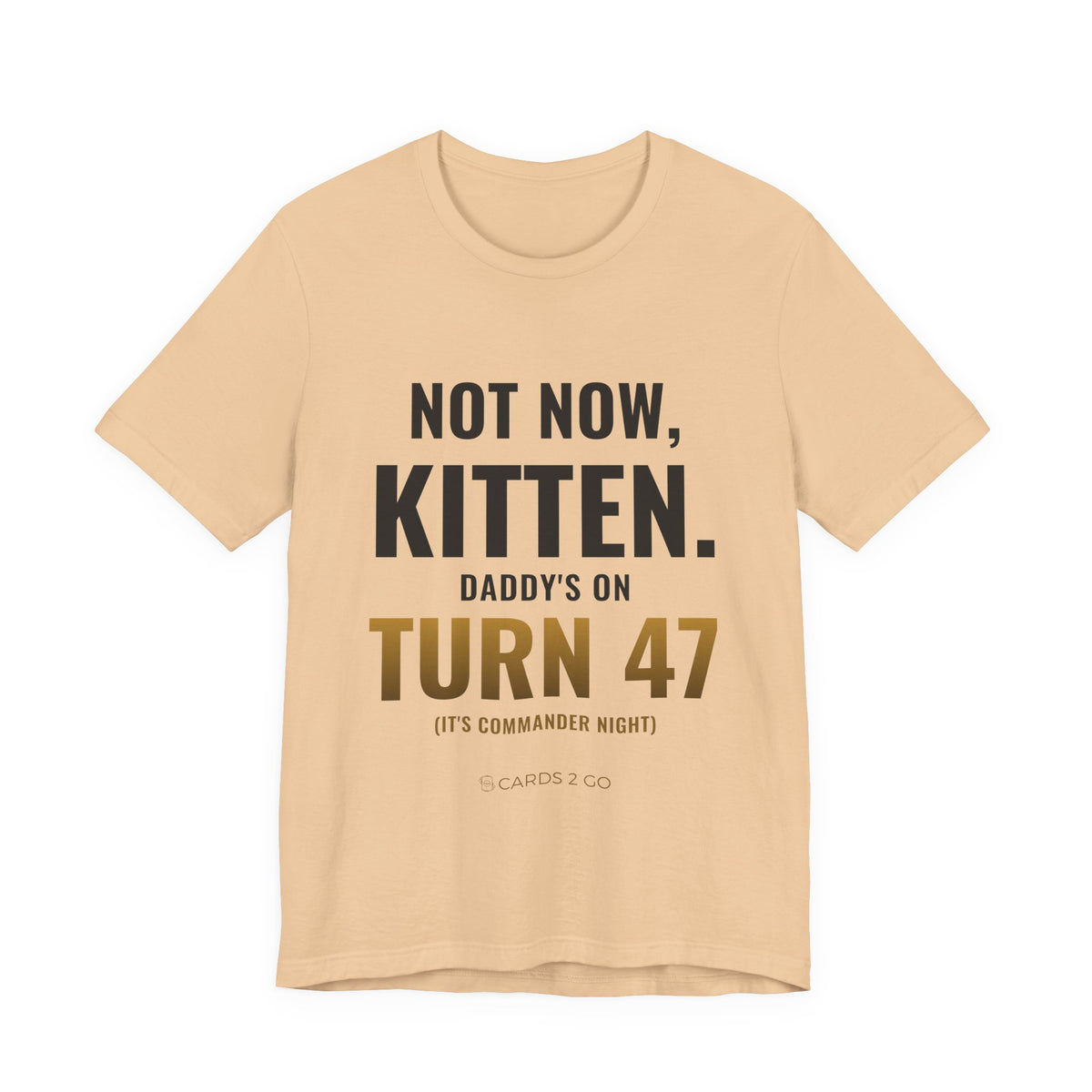 Not Now Kitten, Daddy's On Turn 47 Tee