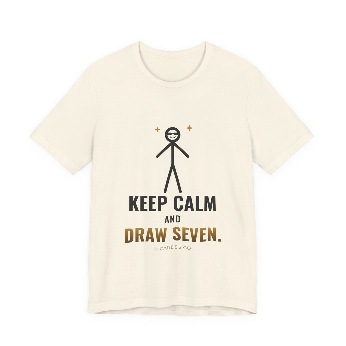 Keep Calm And Draw Seven Illustrated Tee