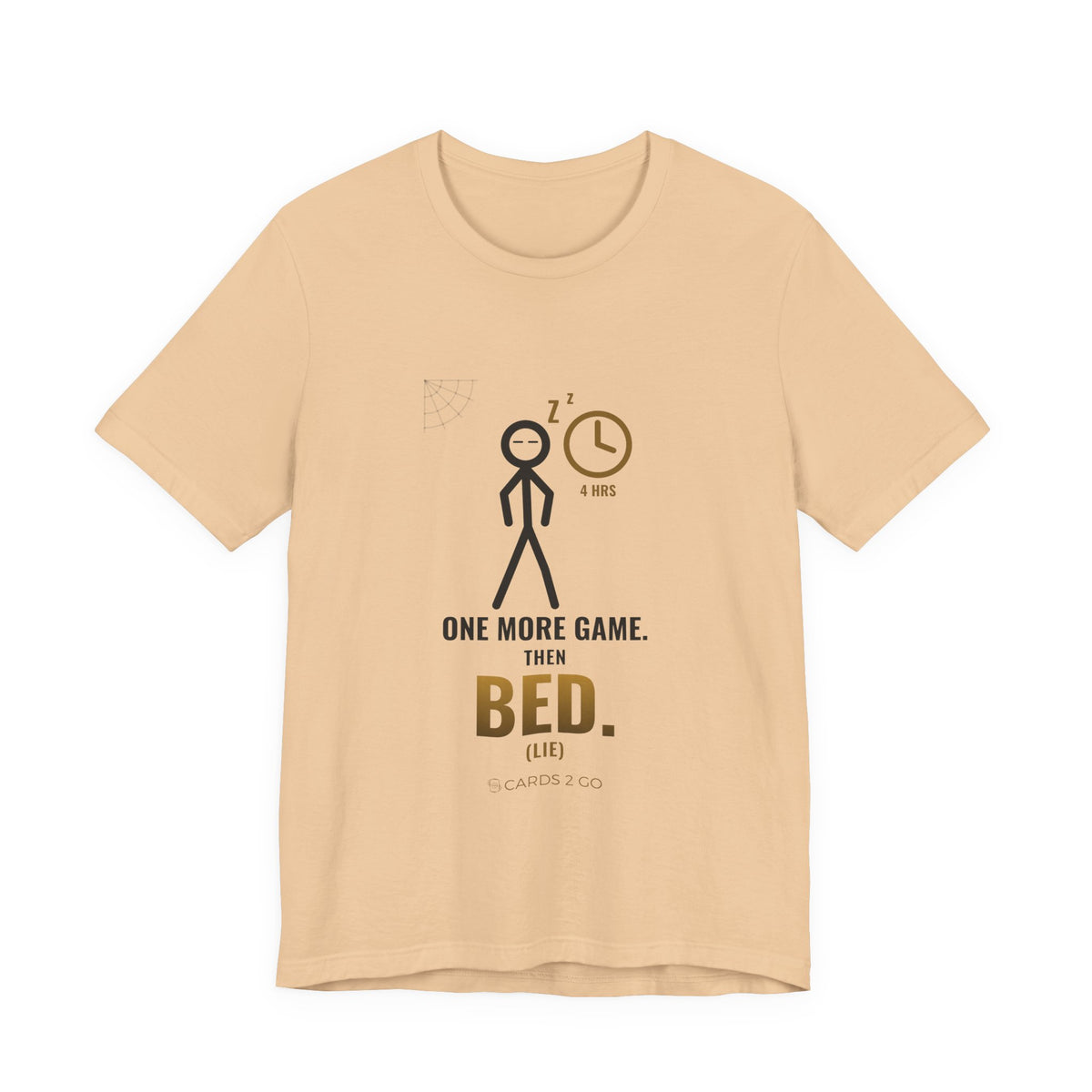One More Game, Then Bed Illustrated Tee