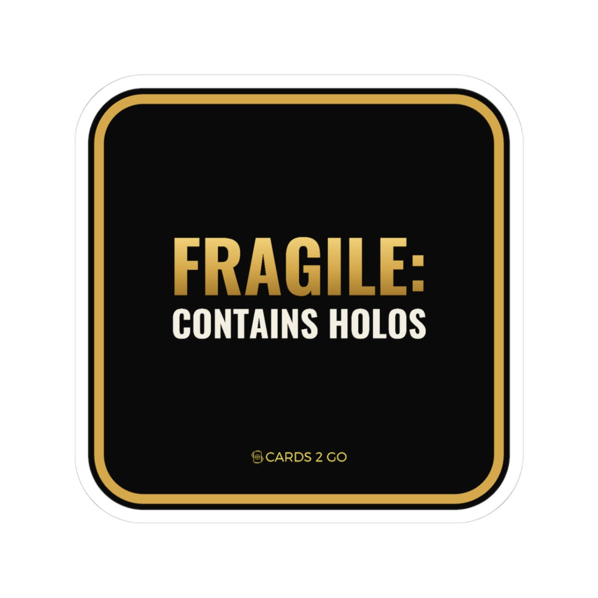 Fragile: Contains Holos Sticker – funny Pokémon sticker by Cards2Go