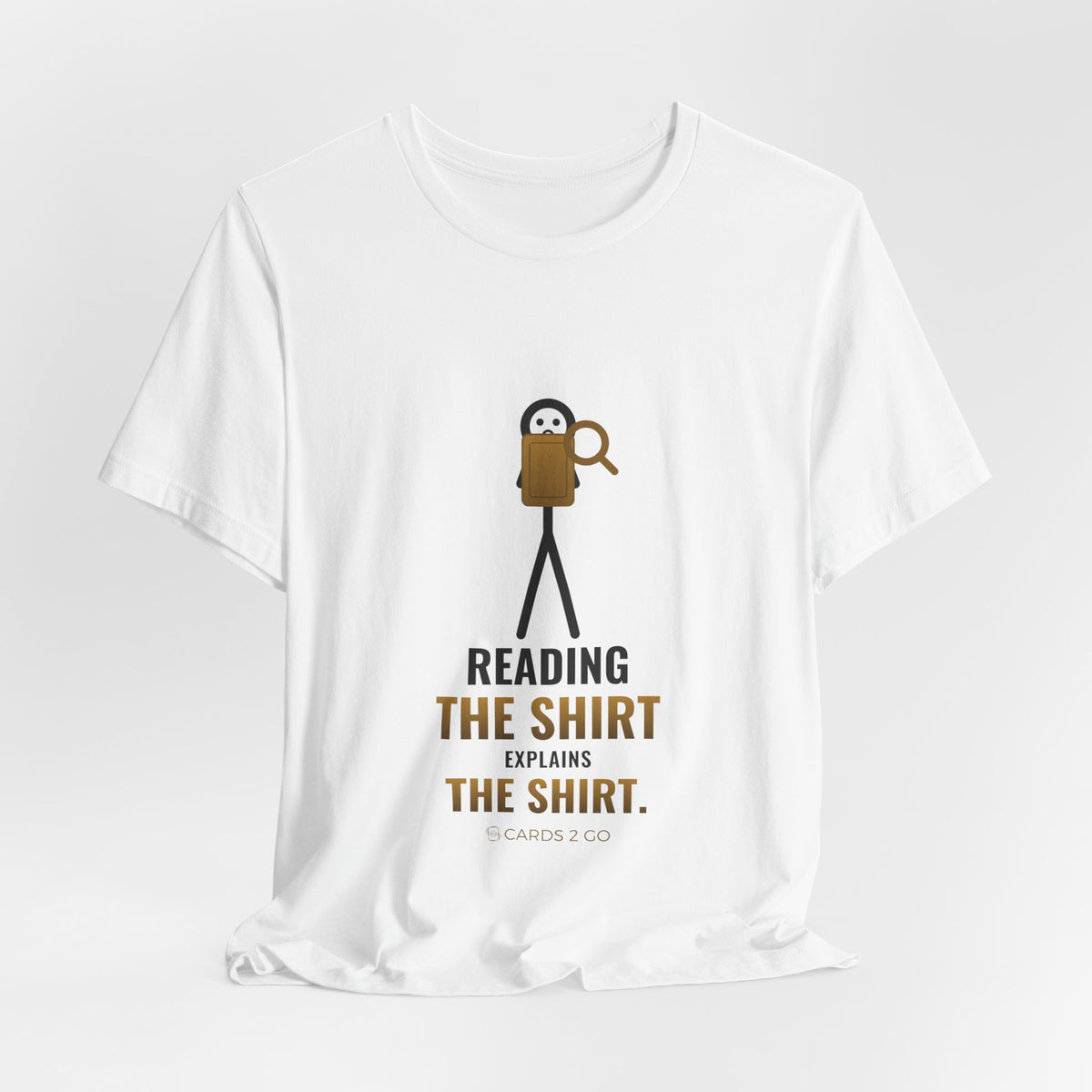Reading The Shirt Explains The Shirt Illustrated Tee