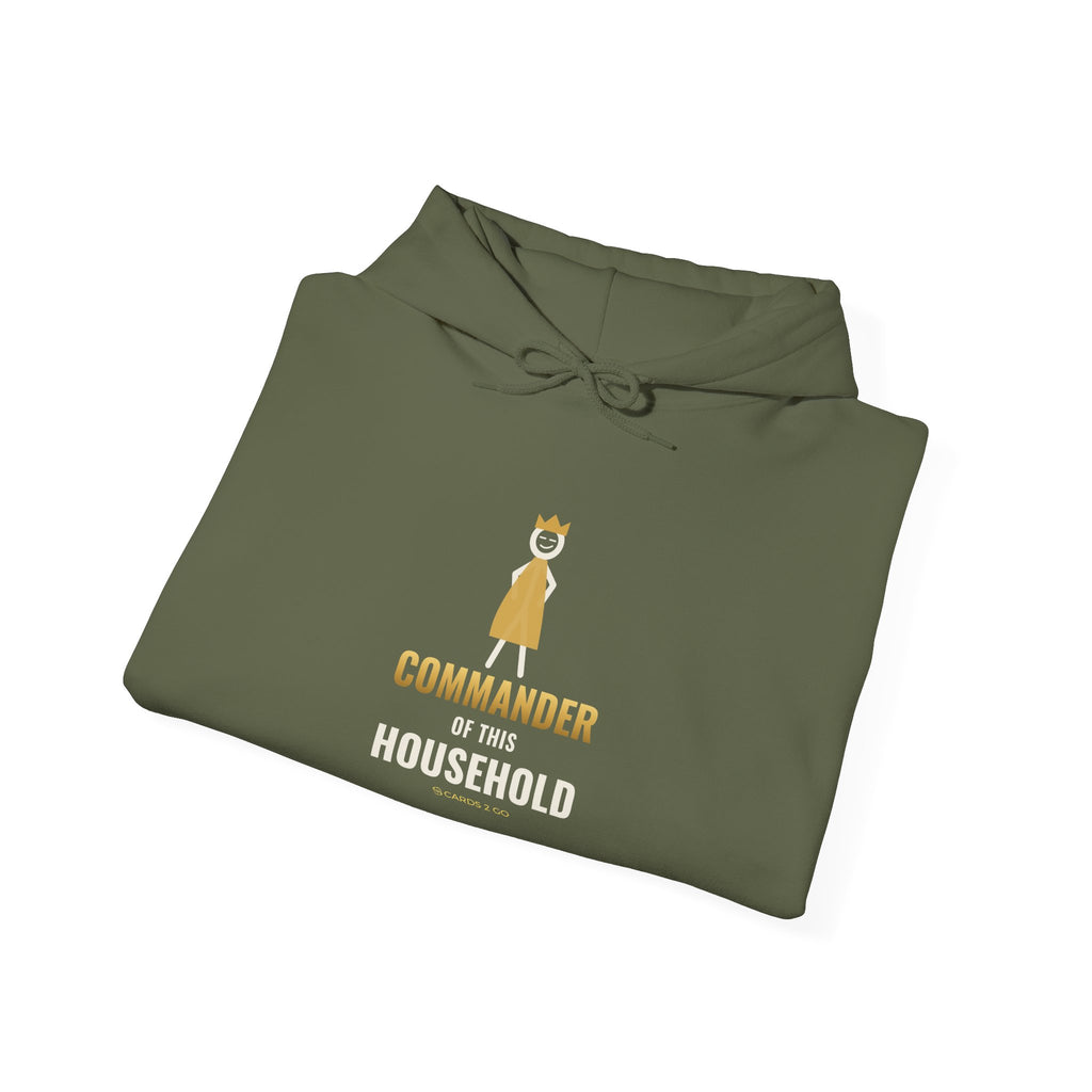 Commander Of This Household Illustrated Hoodie
