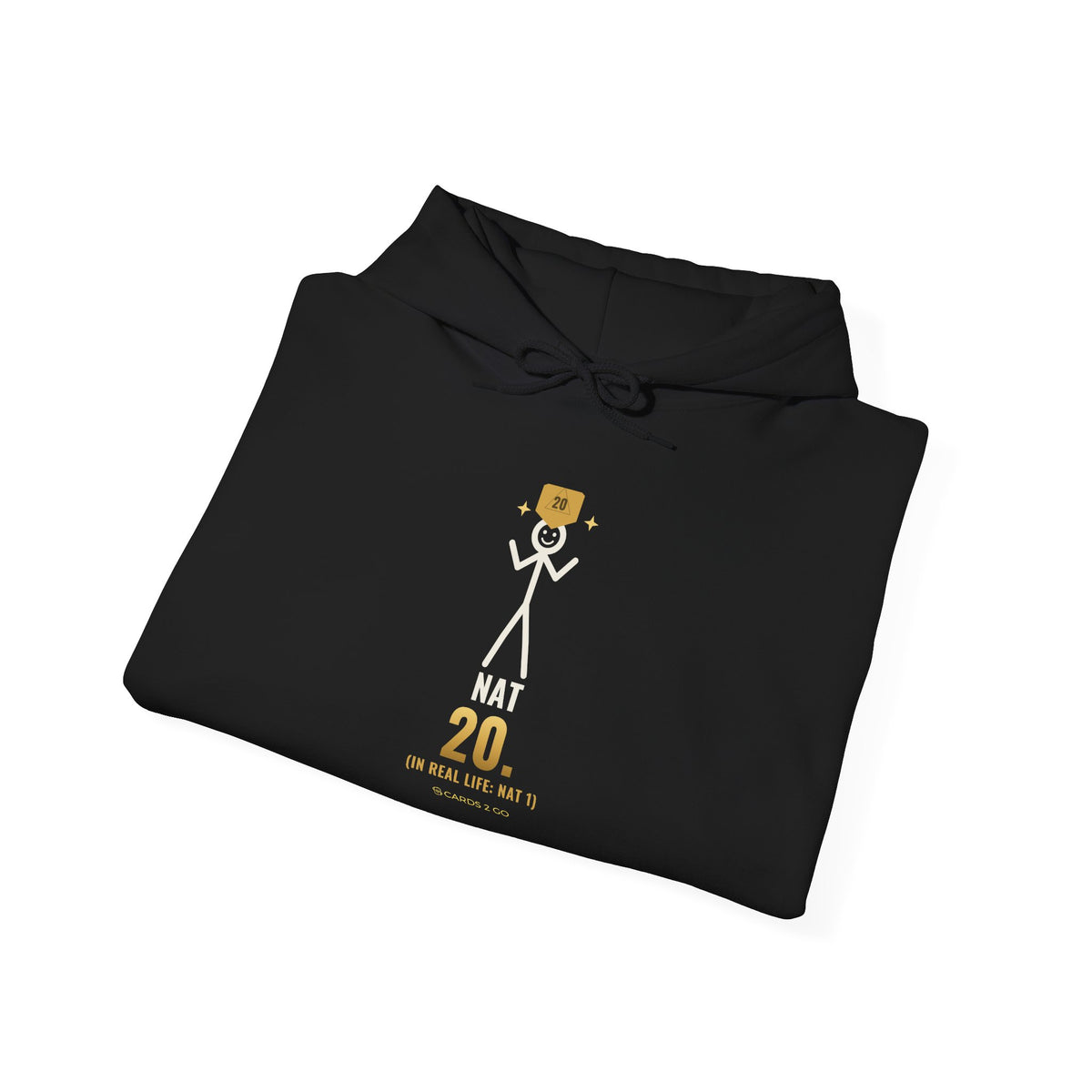 Nat 20 (In Real Life: Nat 1) Illustrated Hoodie